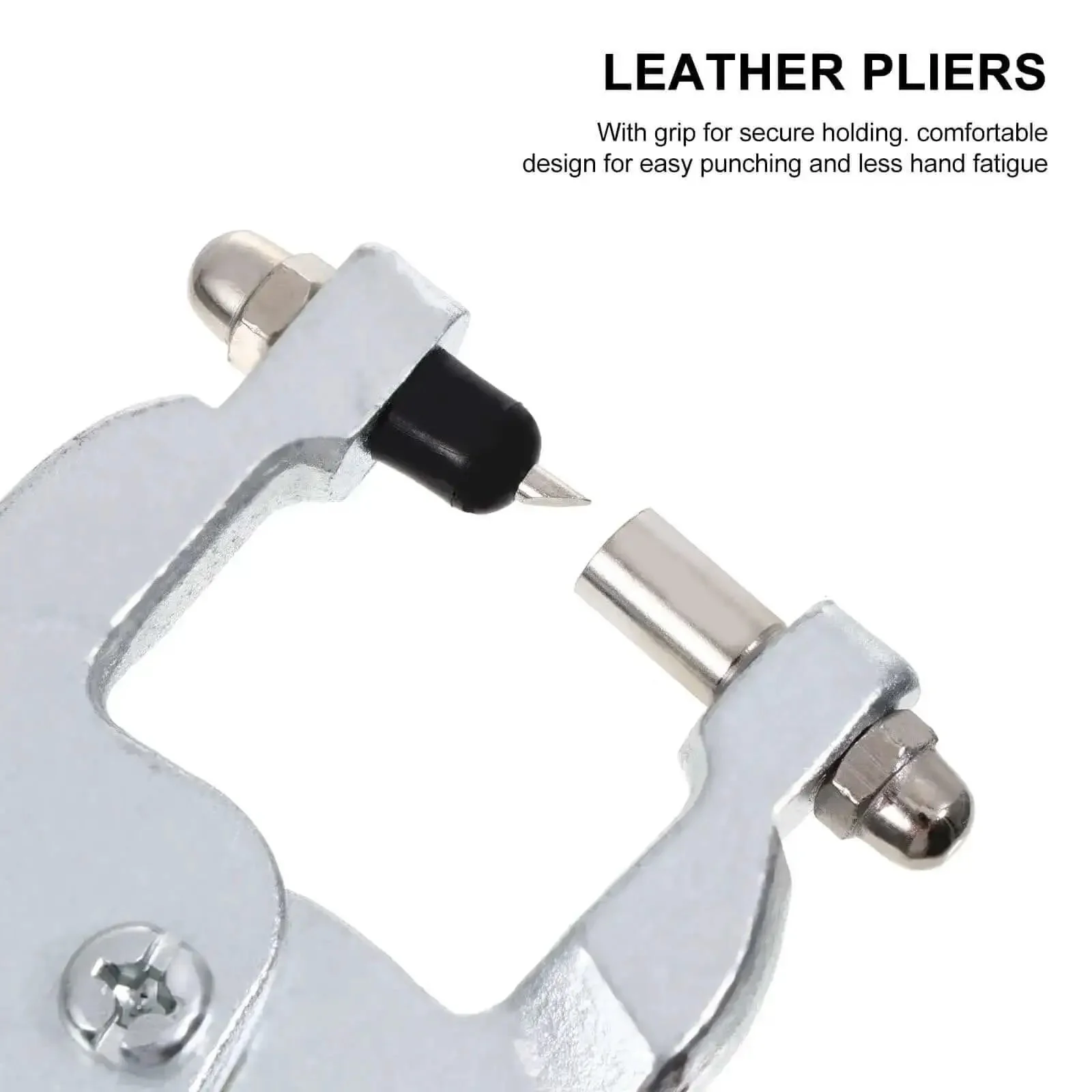 Leather Hole Punch Pliers Handheld Punch Tool For Crafting And Leathercraft With Stainless Steel Build Anti Slip Handle Spring Tension Power To Punch Quick Precise Belt Holes On Leather And More Like A Pro - Image 8