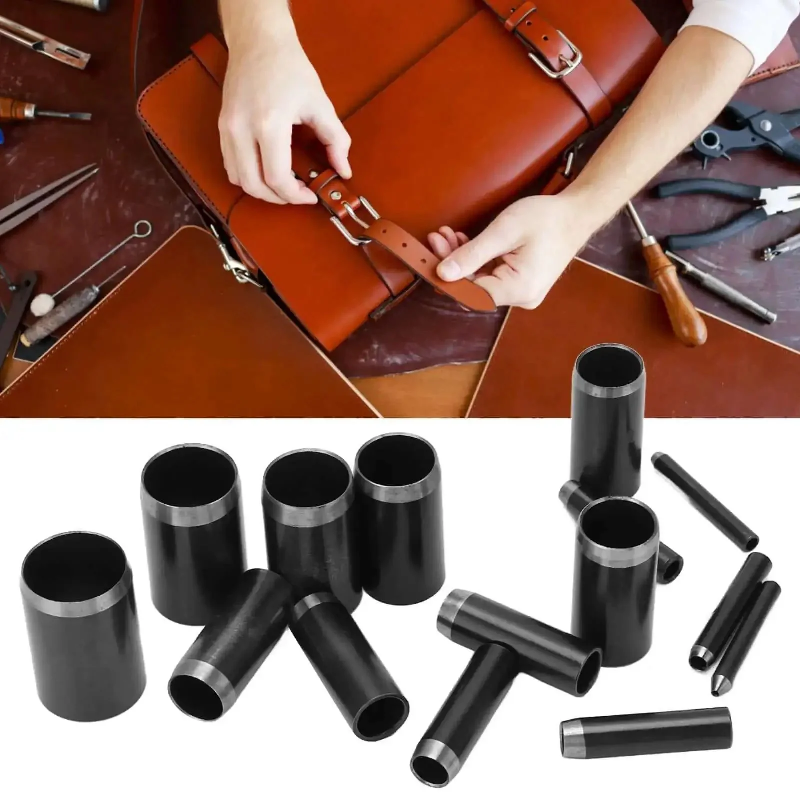 Leather Hole Punch Set With 15 Sizes From 1Mm To 15Mm Round Hollow Punch Die Cutter Kit For Watch Bands Wallets Belts And Canvas Easy To Use Leather Craft Tool For Quick Precise Holes No Fuss Pro Grade - Image 8