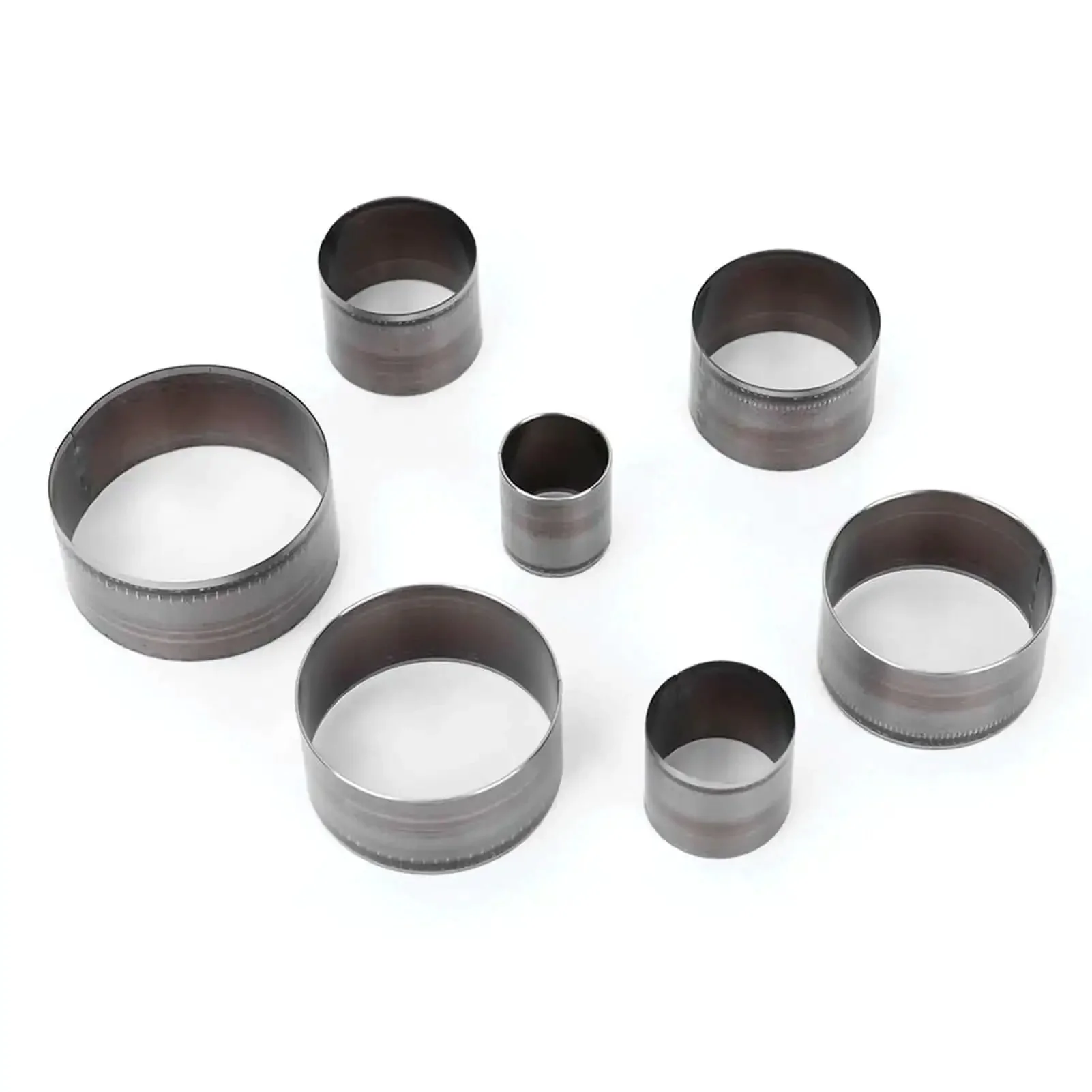 Leather Round Hole Punch Set 7Pc Includes 20mm 25mm 30mm 35mm 40mm 45mm And 50mm Round Cutting Die Punching Kit For Leather Crafting With Hammer Tool Easy To Use