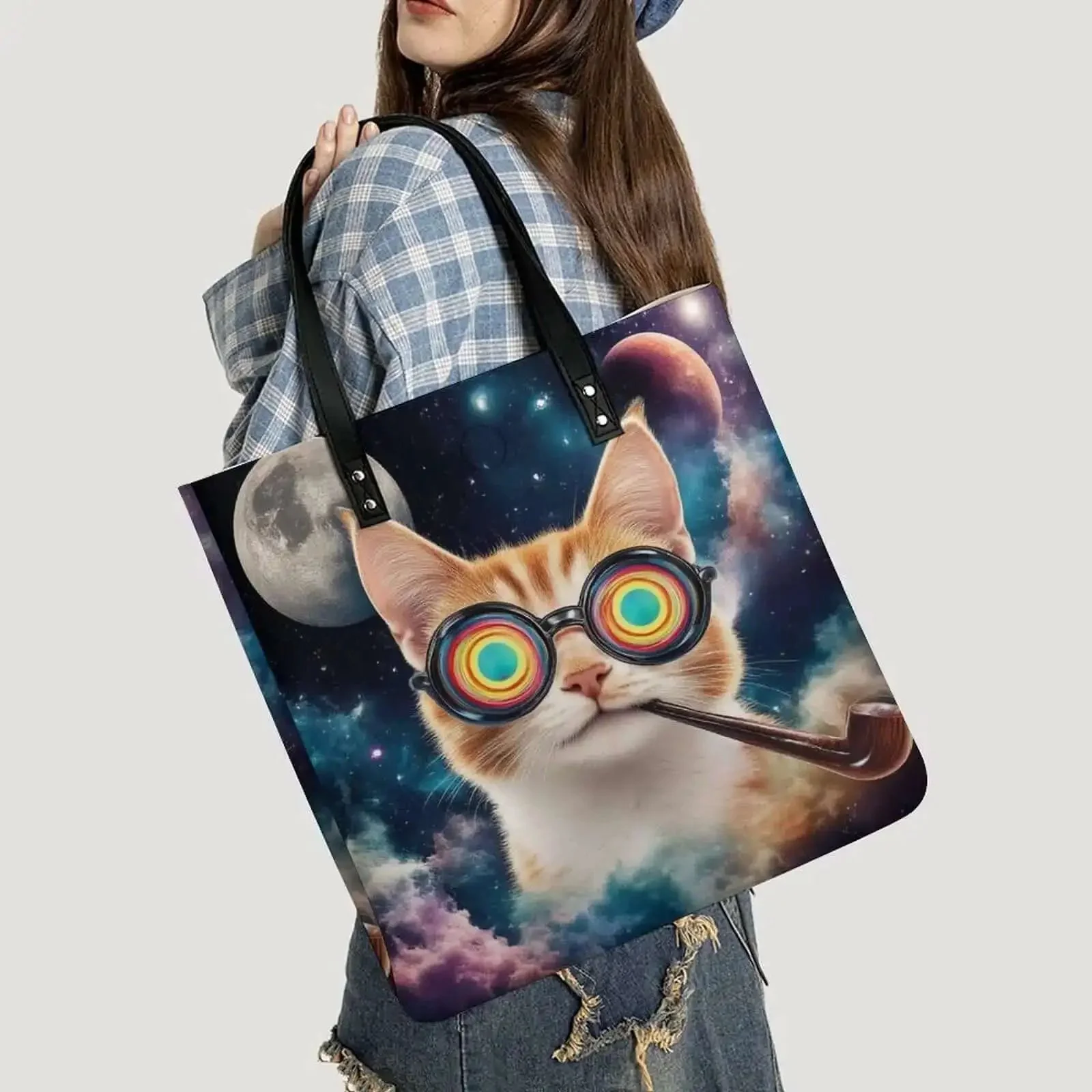 Leather Tote Bag For Women With Magnetic Buckle Large Capacity Work Travel Shoulder Bag Durable Scratch Resistant Carryall For Laptop And Essentials Easy To Clean Everyday Bag For Shopping Or Commute - Image 8