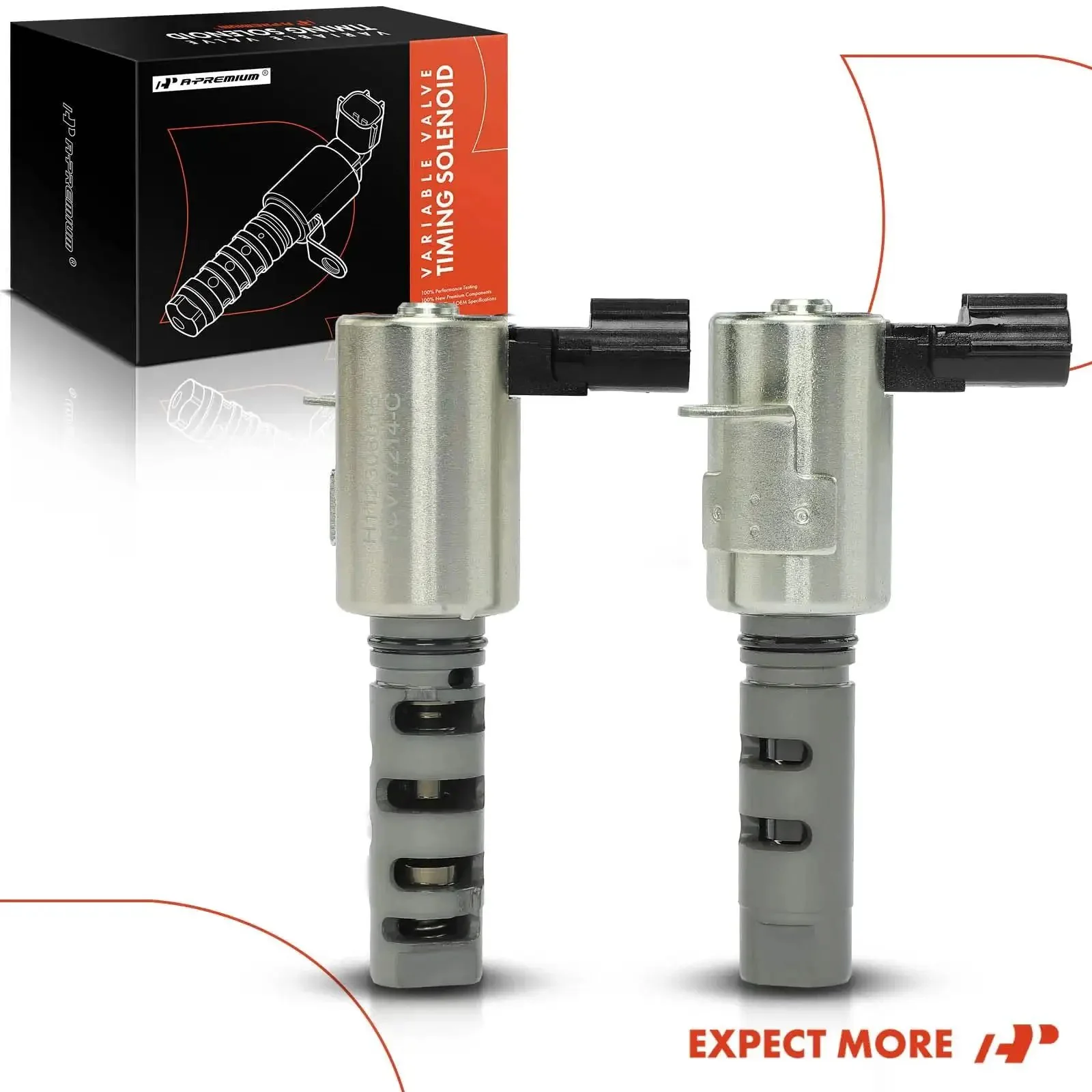 Left And Right Engine Variable Valve Timing VVT Solenoid 2 Piece Set For Toyota Camry Highlander Sienna Avalon Solara RX300 RX400h 3.0L 3.3L Replacement 15330-0A010 15340-0A010 - Image 2
