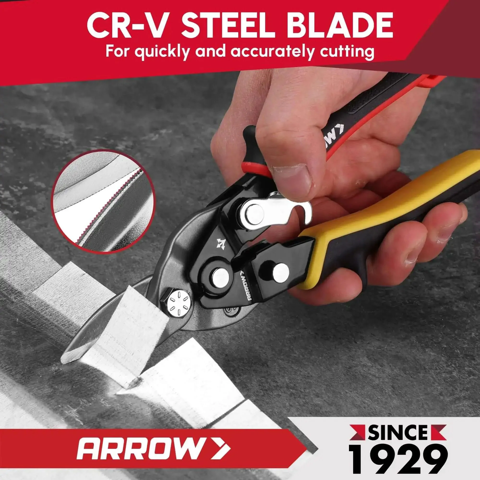 Left Straight Right Tin Snips Set 8 Inch For Metal Sheet Cutting High Leverage Aviation Snips With CRV Steel Durable Heavy Duty Cutter For Home Garage Workshop - Image 5