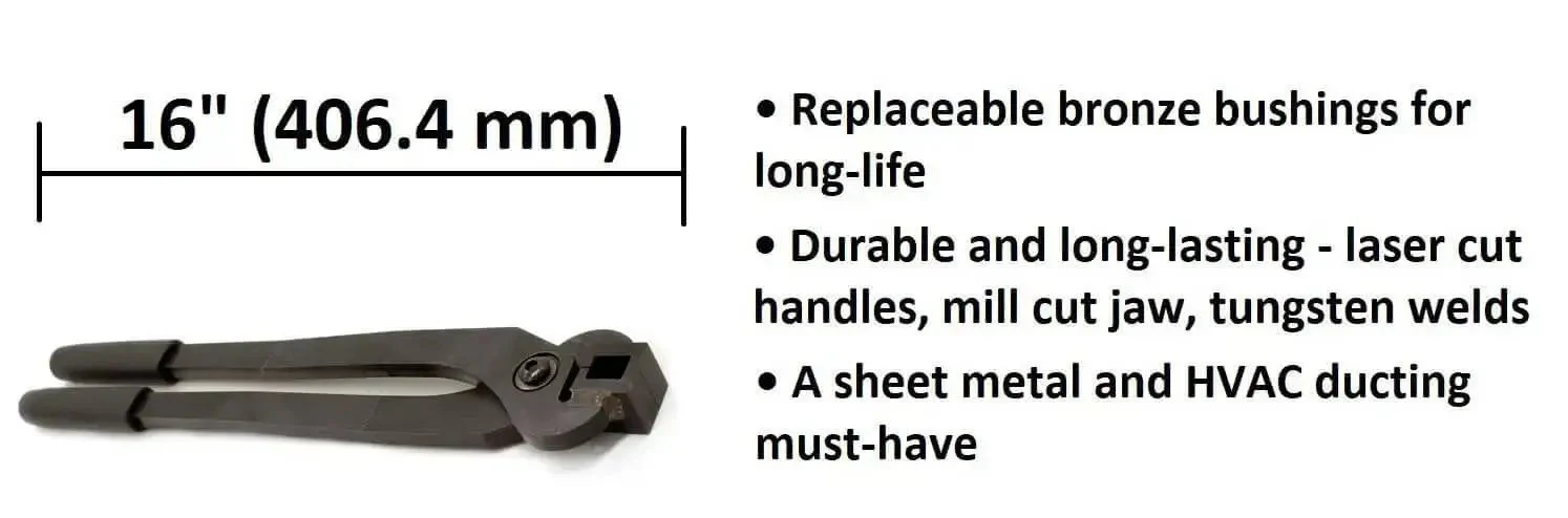 Lightweight HVAC Duct And Sheet Metal Corner Tool Built For Pro Grade Crimping Unbreakable Under Pressure A Total Game Changer For Tough Fabrication Jobs - Image 5