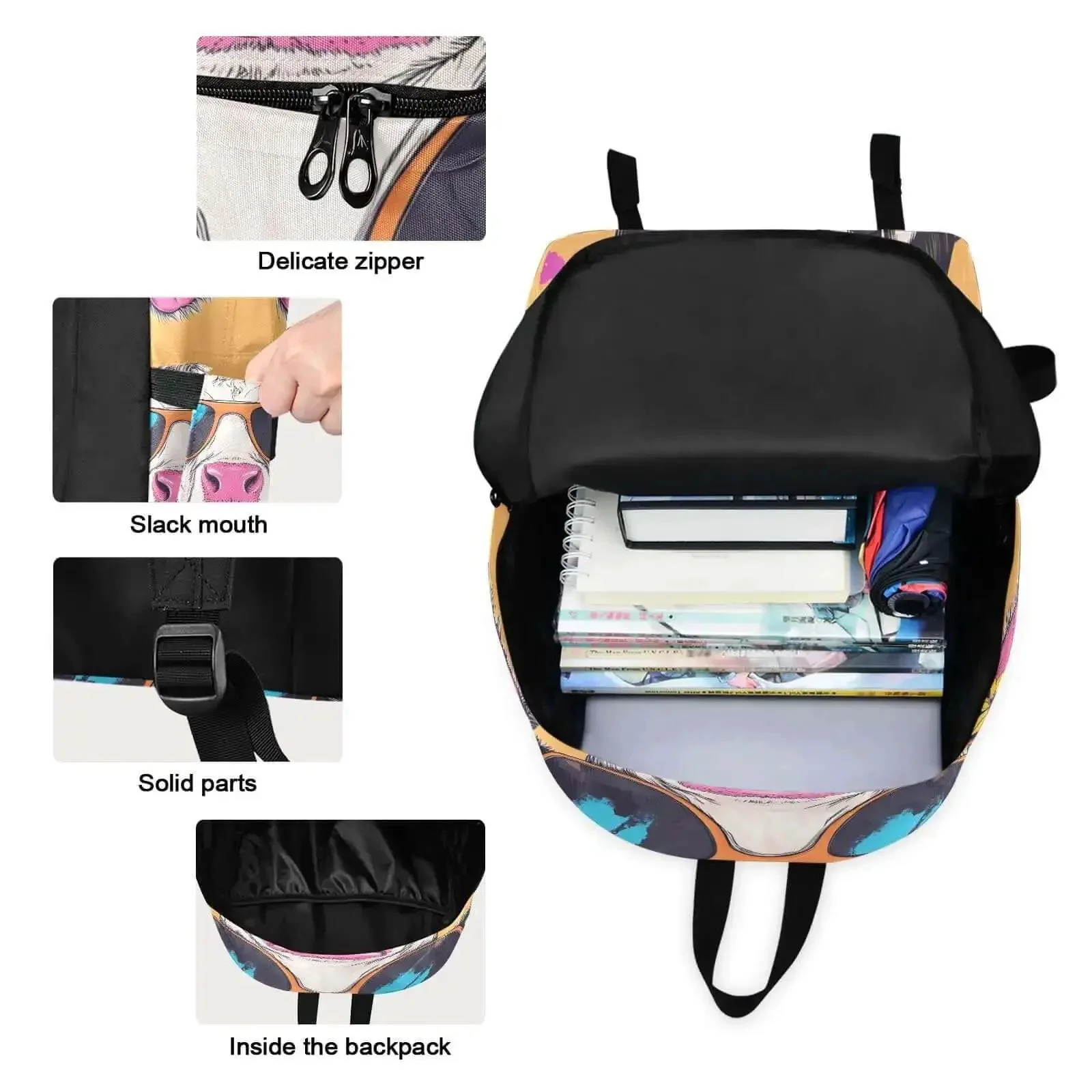 Lightweight Nylon Daypack With Insulated Lunch Box Cooler And Laptop Sleeve Fits 15.6 Inch, Scratch Resistant And Oil Resistant Exterior, Multiple Pockets For Work Or Travel, Women And Men Friendly - Image 7