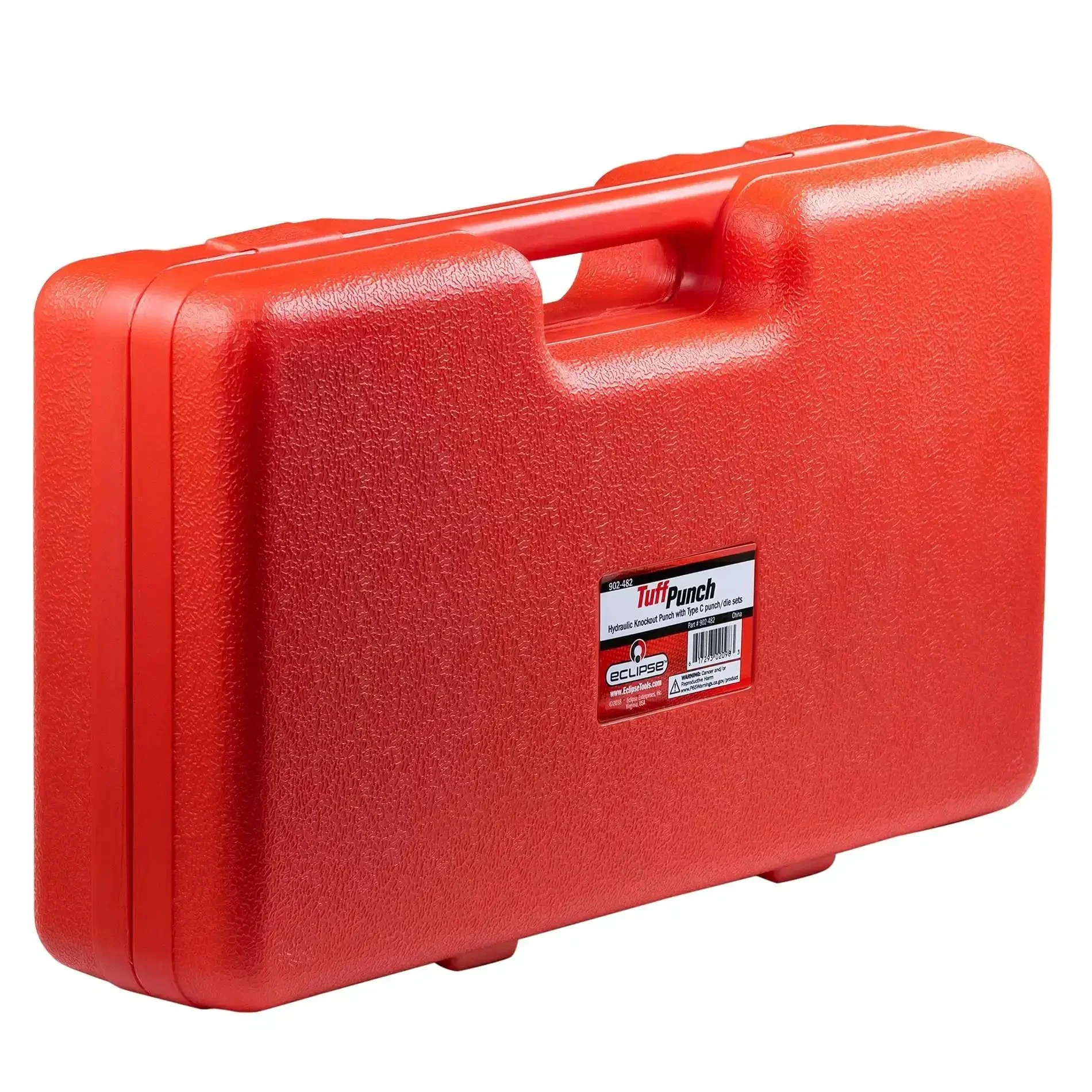 Lightweight Tuff Hydraulic Knockout Punch With Swivel Head And Type C Punch Die Set For Fast One Person Knockouts, Includes 1/2, 3/4, 1, 1-1/4, 1-1/2, 2 Inch Round Punches, Draw Studs, Spacer And Blow Mold Case - Image 3