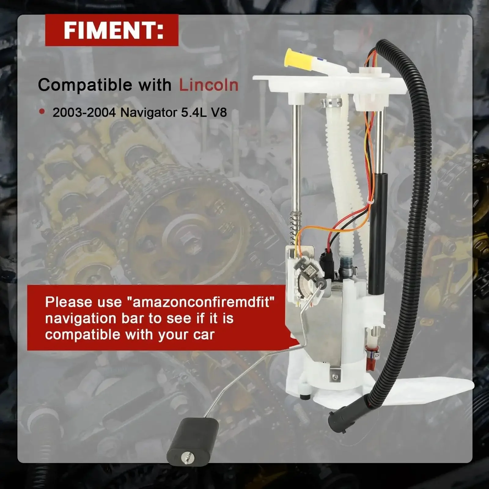 Lincoln Navigator Fuel Pump Module Assembly Sending Unit Replacement For 2003 2004 5.4L V8 Direct Fit Drop In SP2362M PFS-16 PFS-286 Replaces 2L7Z-9H307AA 2L7Z-9H307AF - Image 7
