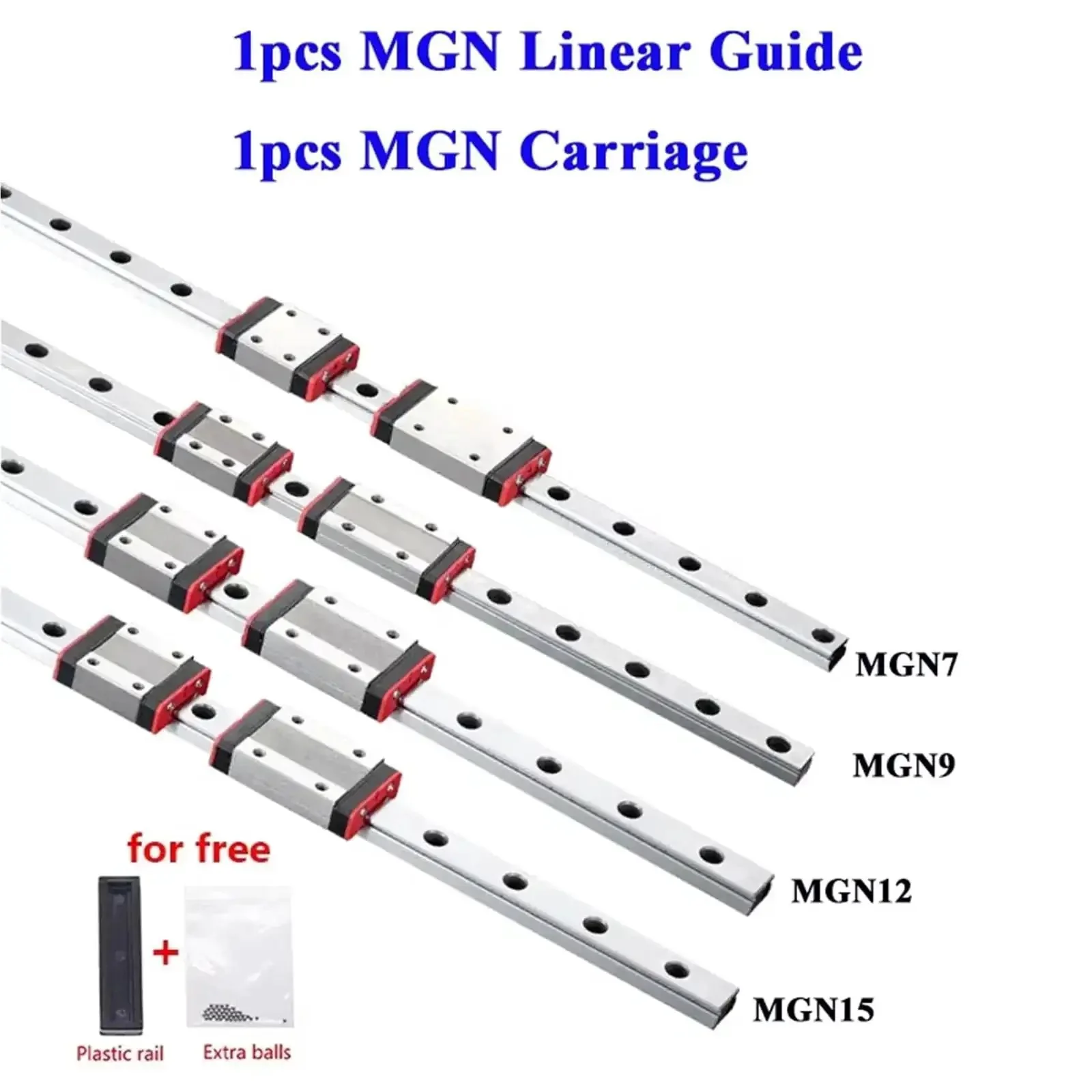 Linear Rail Slide Kit With One Carriage For 3D Printers Travel Range 100mm To 550mm Smooth Low Friction Guide Rail For Precise Motion In CNC And DIY Upgrades Ideal For Printer Bed Z Axis - Image 6
