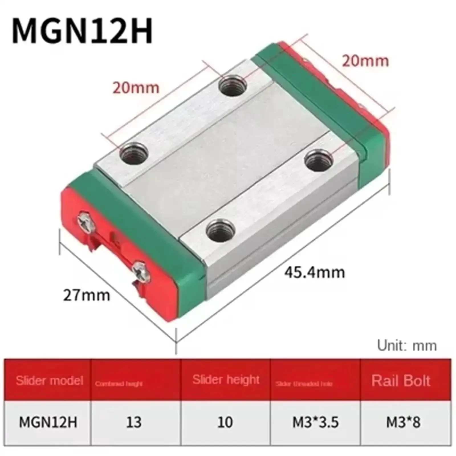 Linear Rail System With Adjustable 550Mm To 1000Mm Length And Two MGN Guide Blocks For Smooth Fast Glide And Durable CNC 3D Printer Or DIY Project Setup Precision Alignment And Low Friction For High Load - Image 7