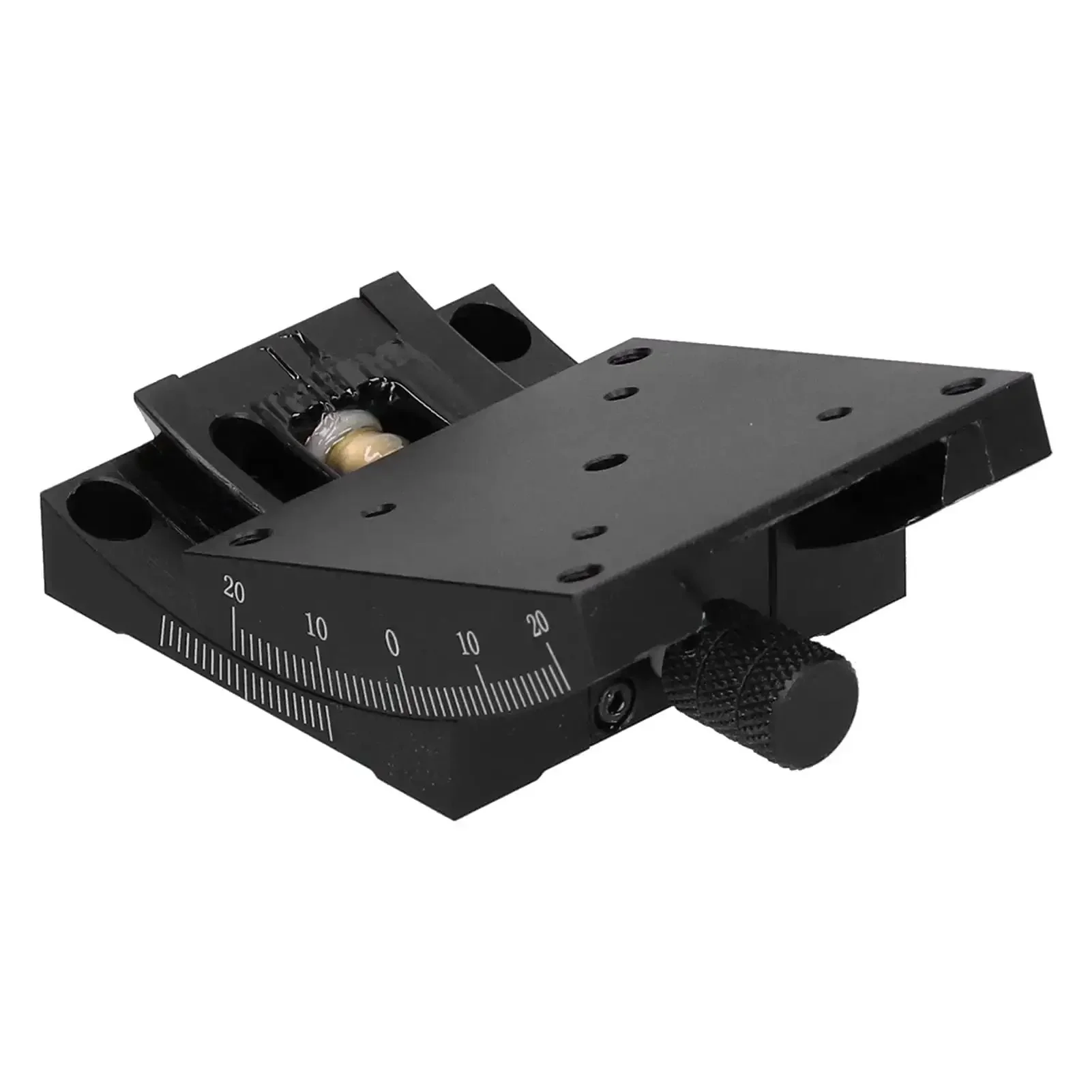 Linear Stage With Goniometer And Sliding Translation 60x60mm FineTune Manual HXVA60 Turbine Style For Optical Alignment And Pro Grade High Precision Measurements In Research Labs