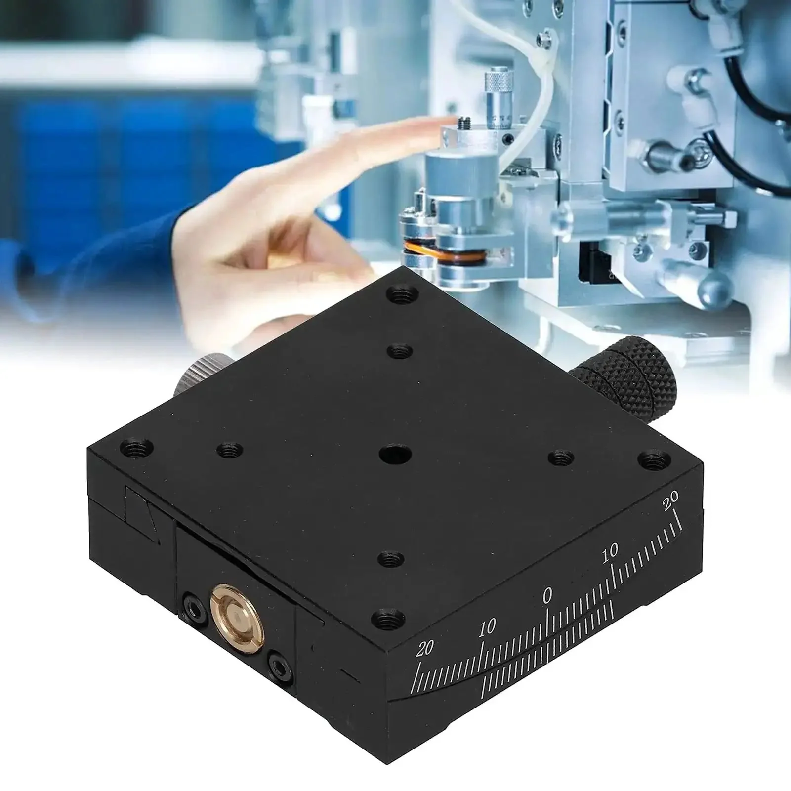 Linear Stage With Goniometer And Sliding Translation 60x60mm FineTune Manual HXVA60 Turbine Style For Optical Alignment And Pro Grade High Precision Measurements In Research Labs - Image 6