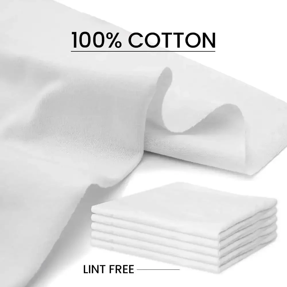 Lint Free Cleaning Rags 24 Pack 100 Percent Cotton Cloths Soft Tee Shirt Material Highly Absorbent And Durable Pro Grade For Cast Iron Cleaning Wood Staining Dusting Shoe Polishing And Everyday Household Automotive And Industrial Use 17 By 17 Inches - Image 8