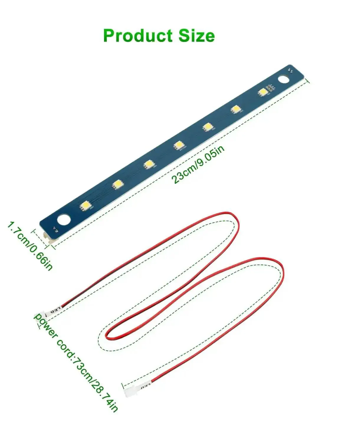 Lit 24V LED Light Kit For Adventurer 5M And 5M Pro 3D Printers With 7 Lamp Beads And Flexible Cable Strip, Easy Installation, Low Power High Brightness, 2 Pack Replacement Accessories - Image 2