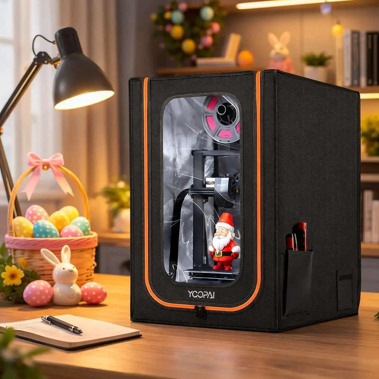 Lit LED Lighted 3D Printer Enclosure With Fireproof Dustproof Tent And Temperature Control For Ender 3 Series And Compatible Models Keeps Heat In, Reduces Warping, Reduces Jams, And Lets You Watch Prints Clear And Easy - Image 4