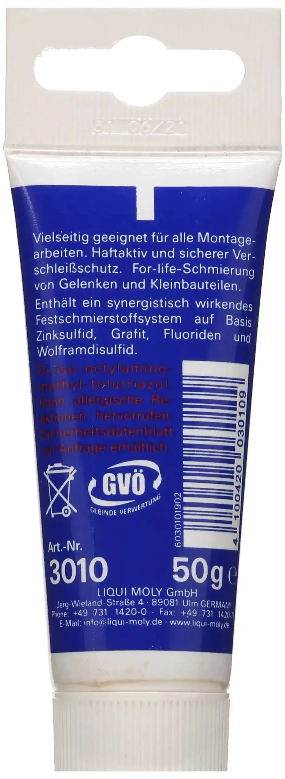 LM 48 Installation Paste For Engine And Gearbox Assembly, Pro Grade Lubricant Paste With Zinc Sulfide, Graphite, Fluorides And Tungsten Disulfide, 50 G, Wide Temperature Range, Industrial Grade - Image 4