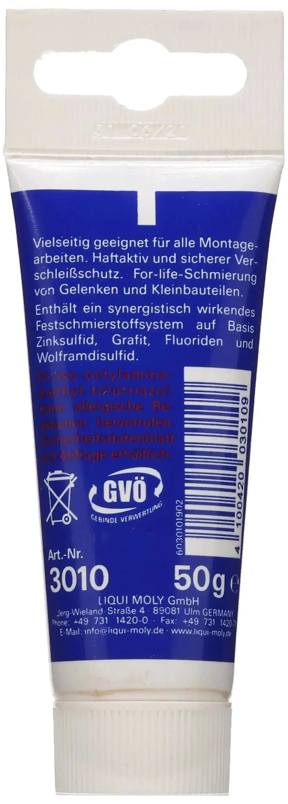 LM 48 Installation Paste For Engine And Gearbox Assembly, Pro Grade Lubricant Paste With Zinc Sulfide, Graphite, Fluorides And Tungsten Disulfide, 50 G, Wide Temperature Range, Industrial Grade - Image 5