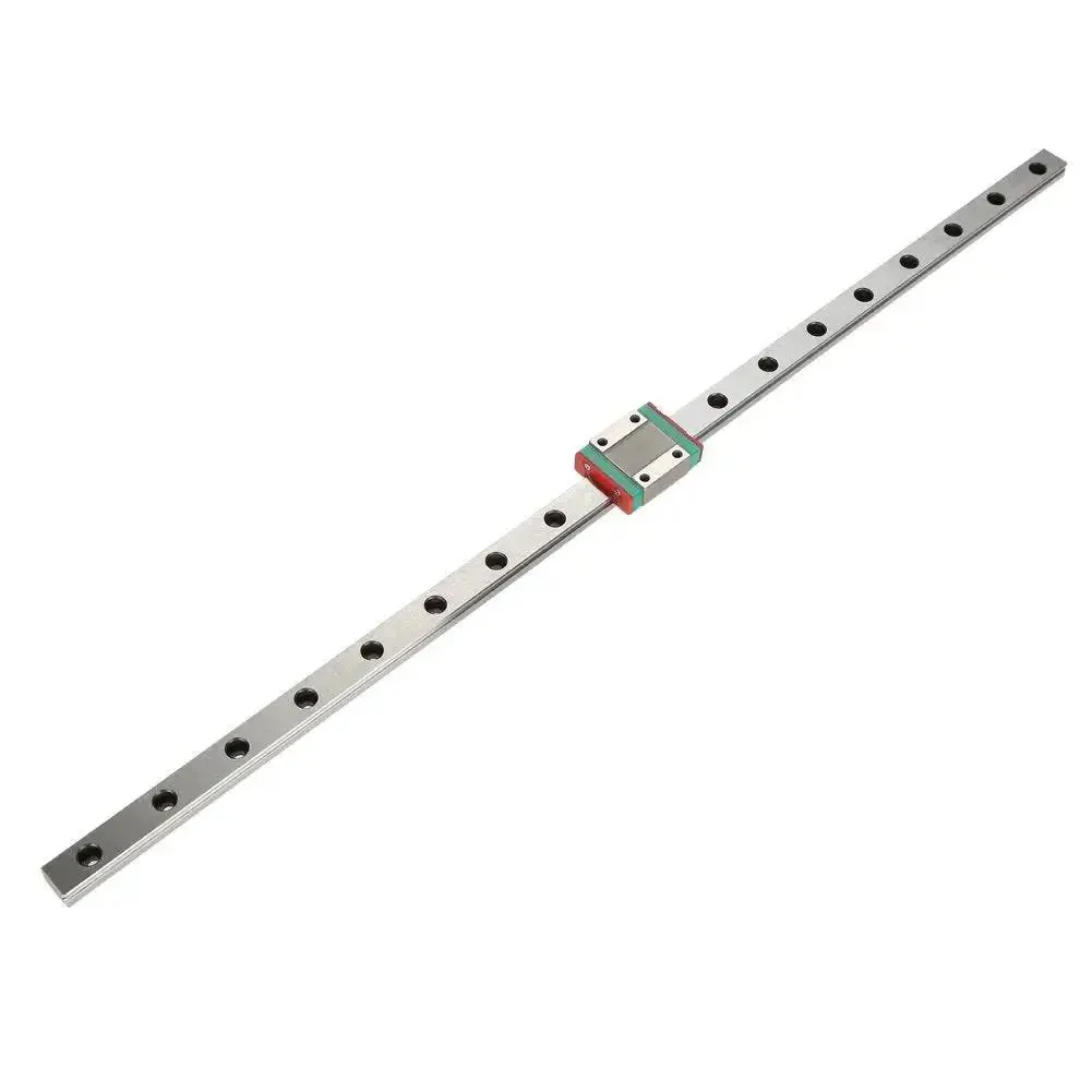 Miniature Linear Rail Guide With 12mm Width 450mm Length Rock-Solid 4-Point Contact Design And Built-In Lubrication System For Precision Equipment And Automation Smooth Reliable Motion For CNC Robotics And Automated Tooling
