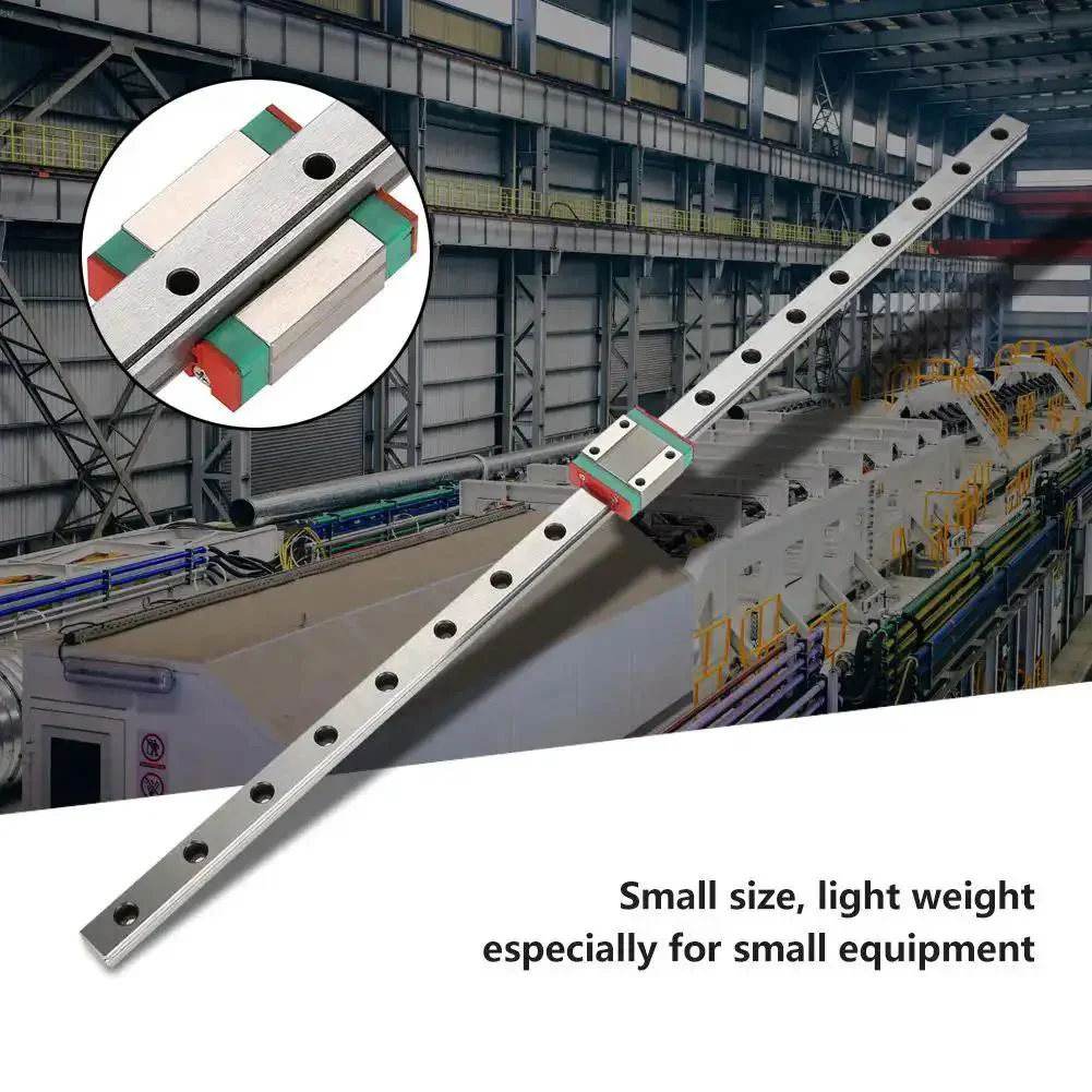 Miniature Linear Rail Guide With 12mm Width 450mm Length Rock-Solid 4-Point Contact Design And Built-In Lubrication System For Precision Equipment And Automation Smooth Reliable Motion For CNC Robotics And Automated Tooling - Image 9