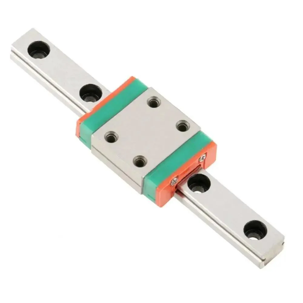 LML7B Miniature Linear Rail Guide 7mm Width With Slide Block For 3D Printer And CNC Machine 70mm Travel High Load Capacity Self Aligning Ball Retainer 4 Point Contact For Precision Movement - Image 2