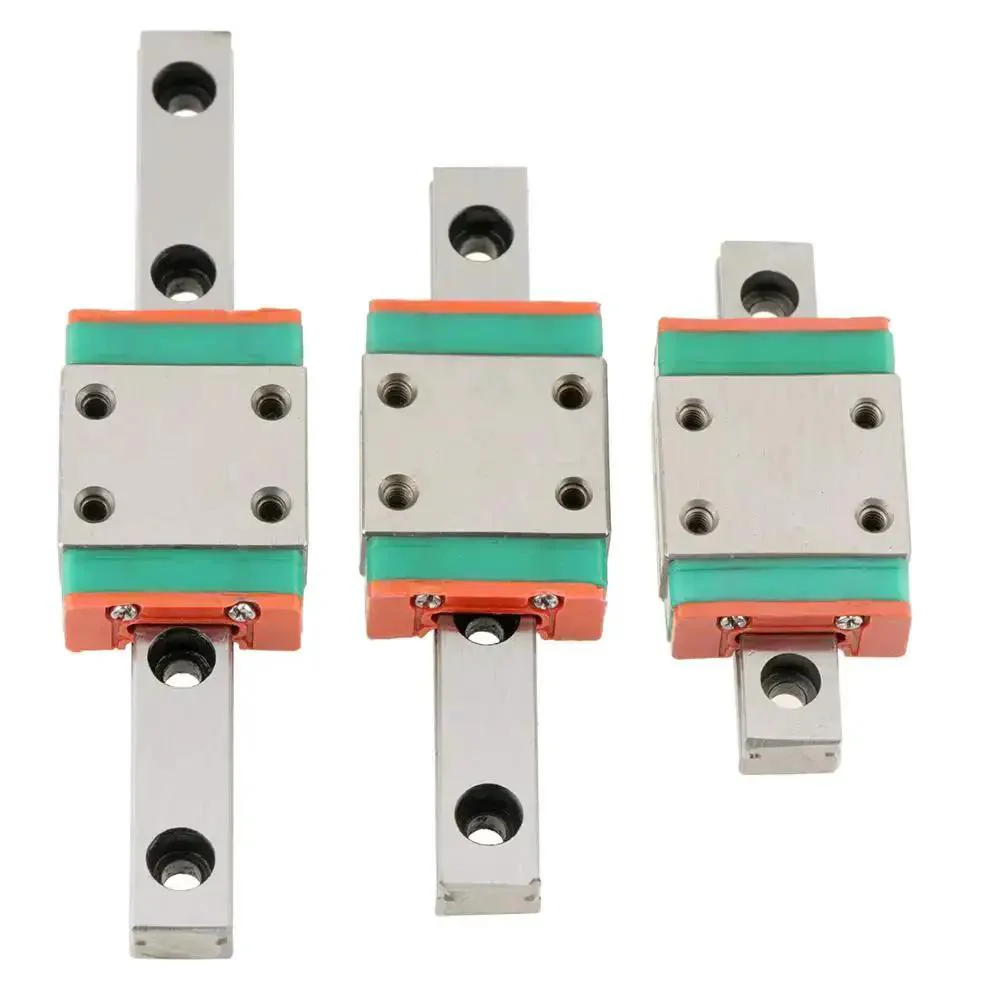 LML7B Miniature Linear Rail Guide 7mm Width With Slide Block For 3D Printer And CNC Machine 70mm Travel High Load Capacity Self Aligning Ball Retainer 4 Point Contact For Precision Movement - Image 3