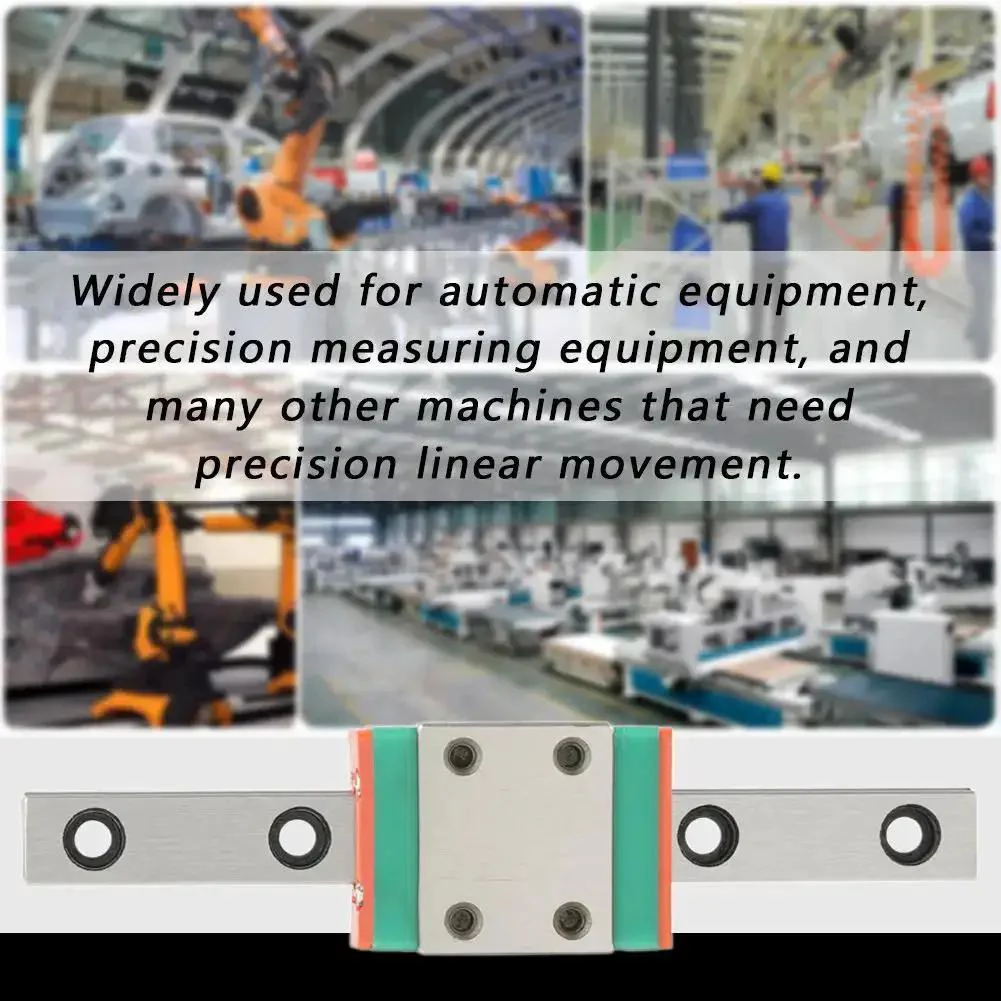 LML7B Miniature Linear Rail Guide 7mm Width With Slide Block For 3D Printer And CNC Machine 70mm Travel High Load Capacity Self Aligning Ball Retainer 4 Point Contact For Precision Movement - Image 6