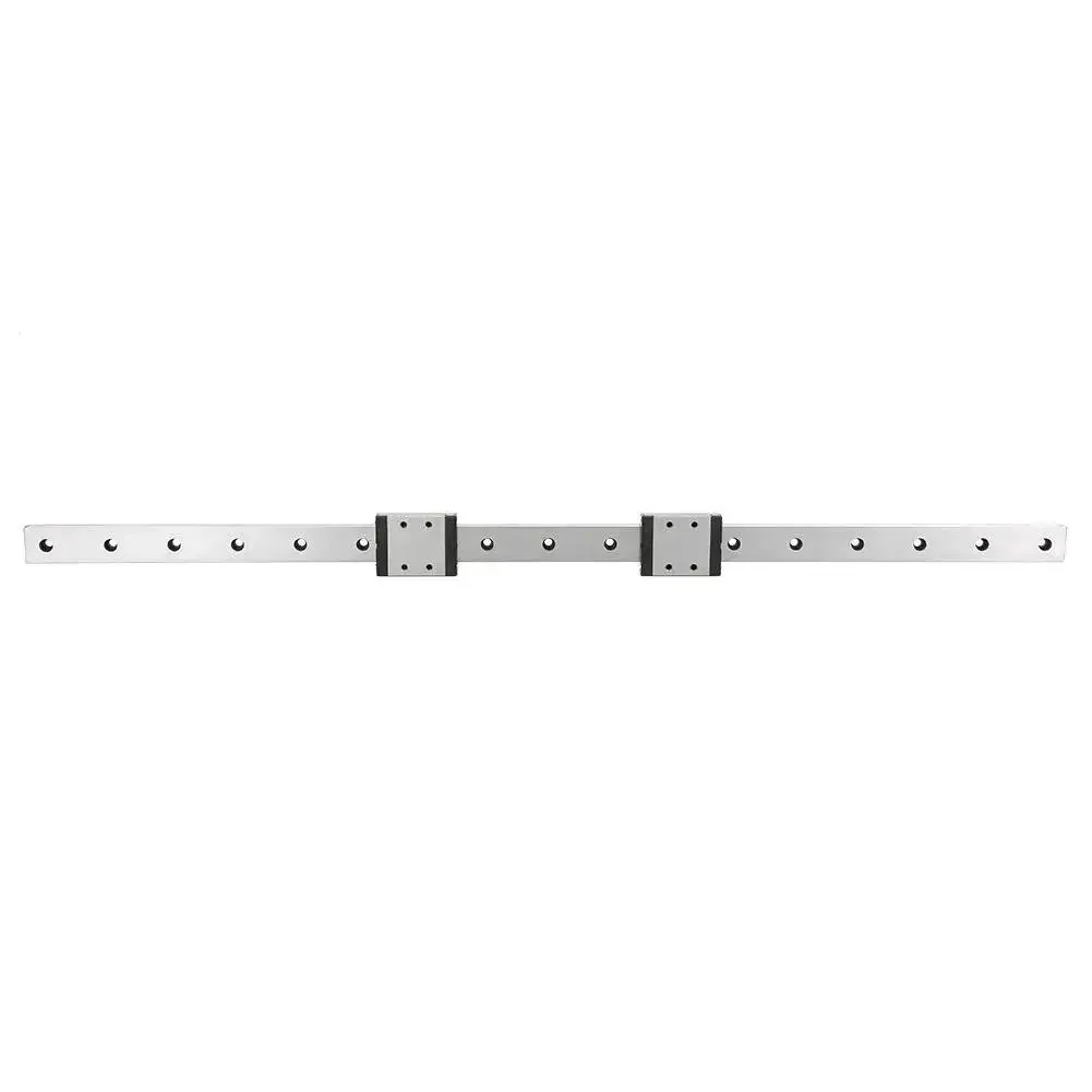 Miniature Linear Guide Rail 500 By 18 Millimeter With Two Sliding Blocks Precision Linear Rail For CNC Machines 3D Printers Optical Inspection And Automated Measuring Equipment Smooth High Precision Motion
