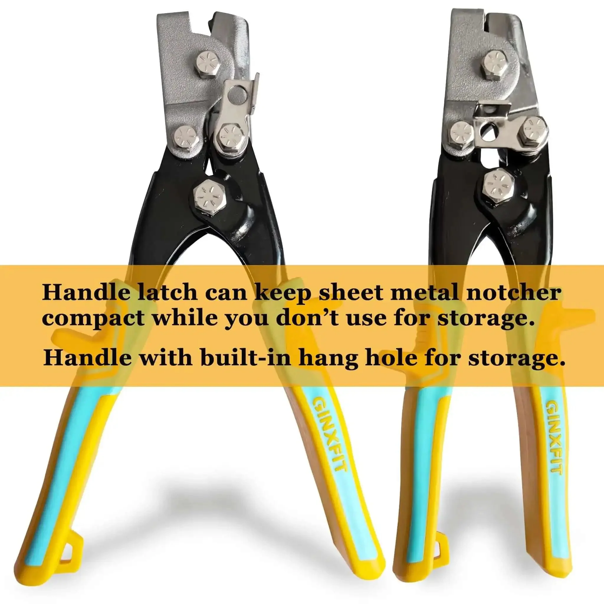 Lock Notcher And Gutter Crimper Tool For Sheet Metal And Vinyl Siding, Crimping Tool For Gutter End Caps And Skirting, Three Eighths Inch Wide Locking Tab On Cut Edges, 9 Inches, Heavy Duty For Secure Joints - Image 3