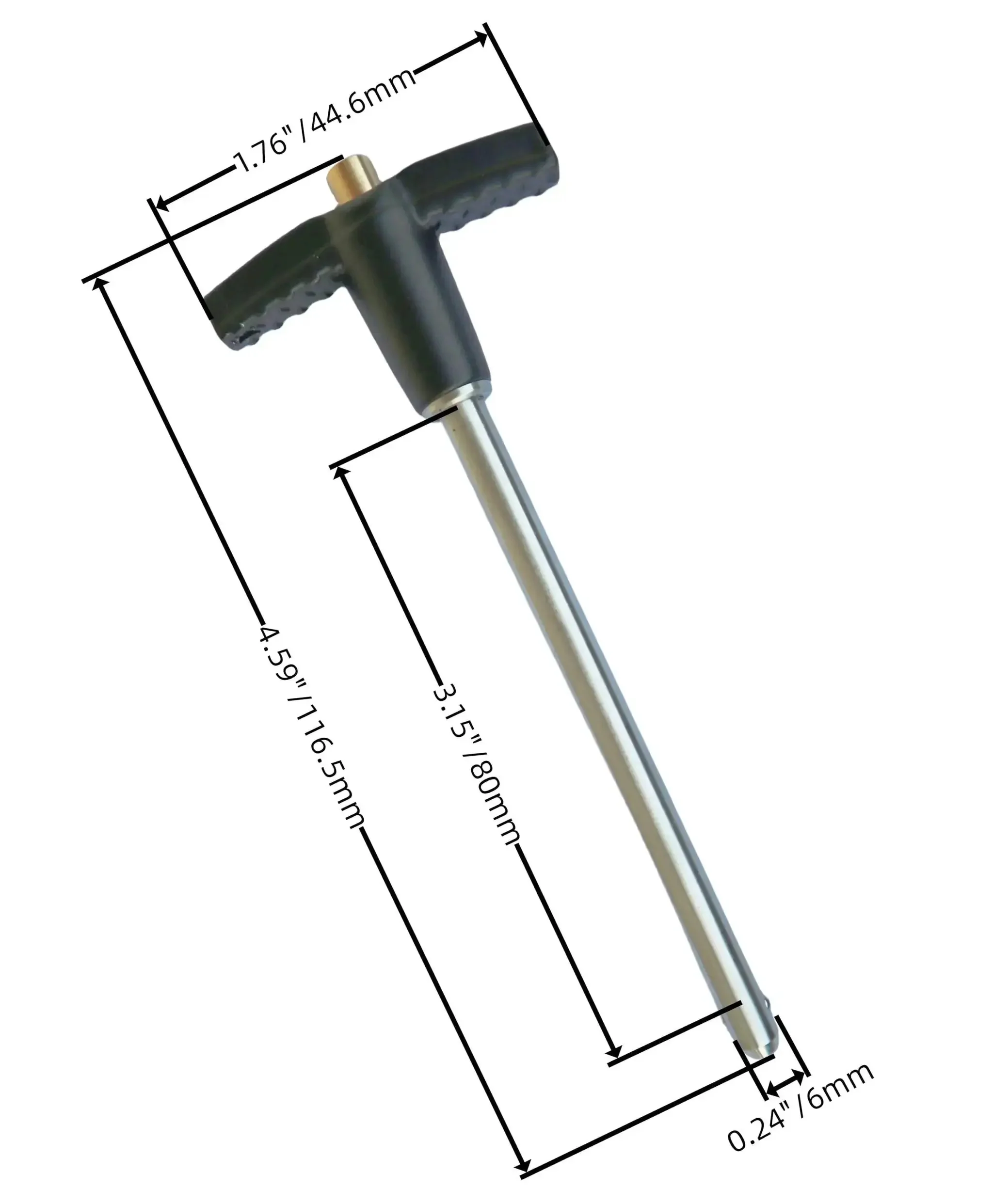 Locking Pin With Push Button Quick Release And Safety Rope, 304 Stainless Steel, Rust Resistant Grip, 6mm Diameter X 116.5mm Total Length, Built For Quick No Fuss One Hand Release And Tough Holes - Image 4