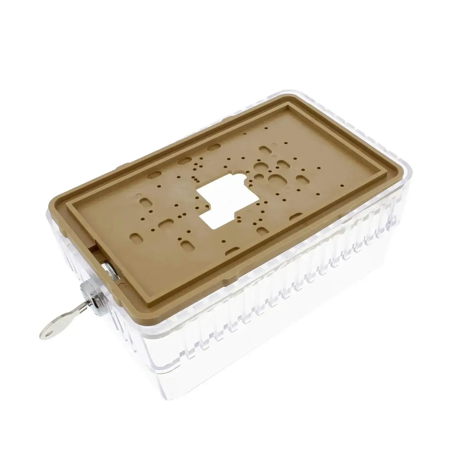 Locking Thermostat Cover for Home HVAC Clear Plastic Wall Mount with Key Lock Box for Temperature Control Prevent Tampering and Save Energy Easy Install Shield for Heating and Cooling Systems - Image 3