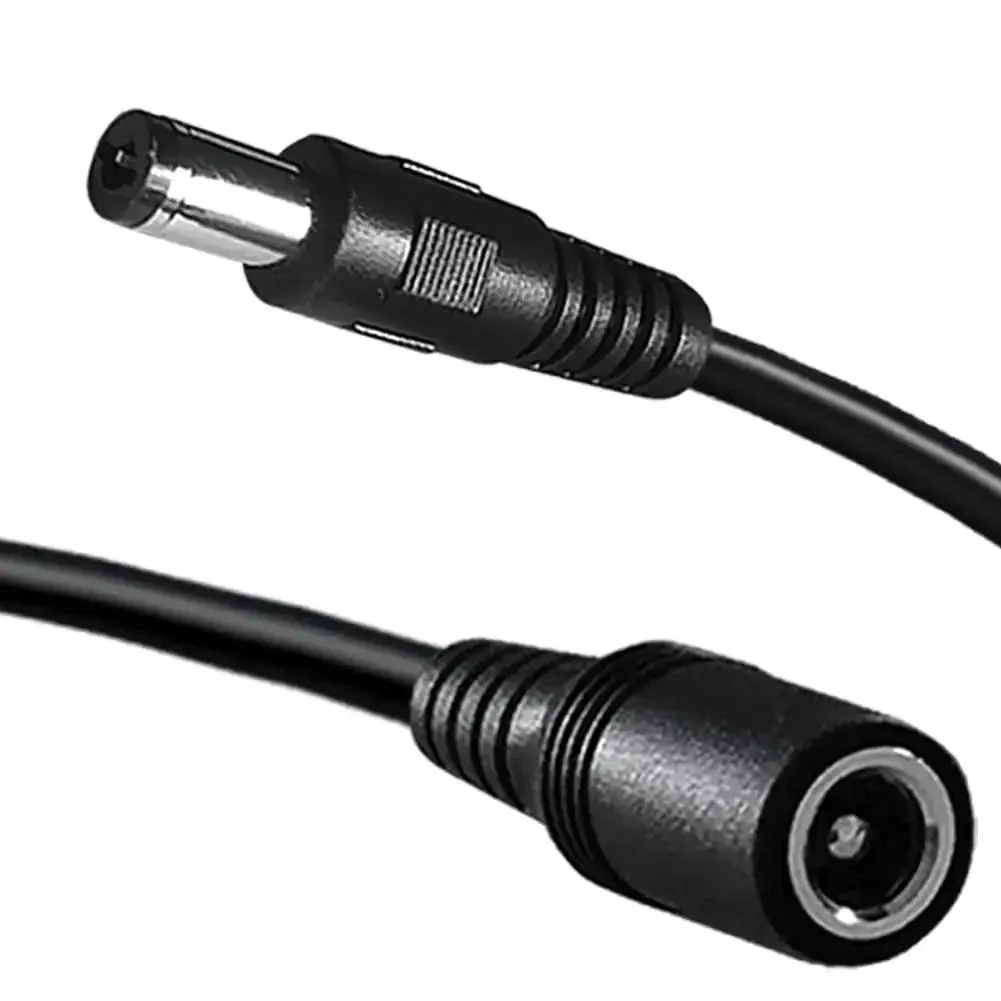 Long 13Ft DC Power Extension Cable 5.5mm x 2.1mm 12V Extension Cord For CCTV Security Cameras Indoor Outdoor DVR LED Strip DC Male To Female Extender Wire