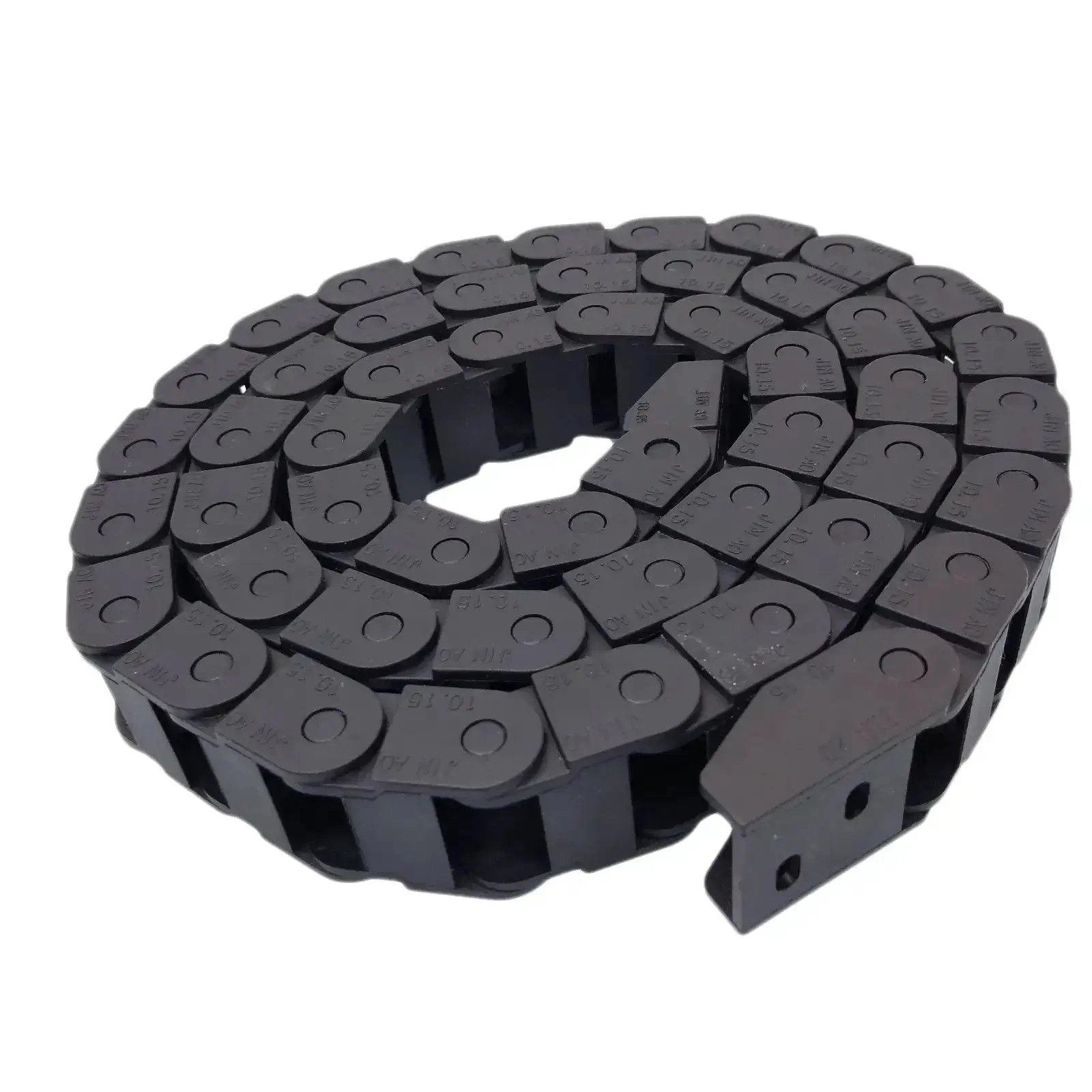 Long Black Nylon Cable Drag Chain Wire Carrier 2M 2000mm 10x15mm Internal Size Beefed Up Reinforced PA66 Cable Guide For CNC Machines Robotic Arms 3D Printers And Heavy Equipment - Image 4