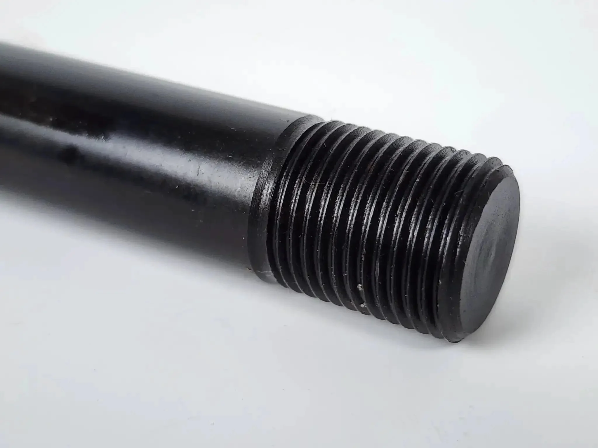 Long English Draw Stud Replacement For TH0370 And TH0388 Dimple Die Sets 3/4-16 External Thread And 3/8-24 Internal 6-1/16 Inches Black Heavy Duty Metal Forming Accessory For Welders And Machinists - Image 2