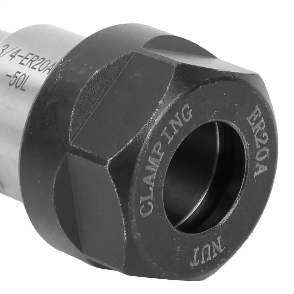 Long Reach CNC Milling Tool Extension Holder With Three Quarters Inch Shank 50mm ER20A-50L For Deep Hole Machining Straight Shank Spring Collet Rod Holder Beefy Durable High Hardness Construction - Image 5