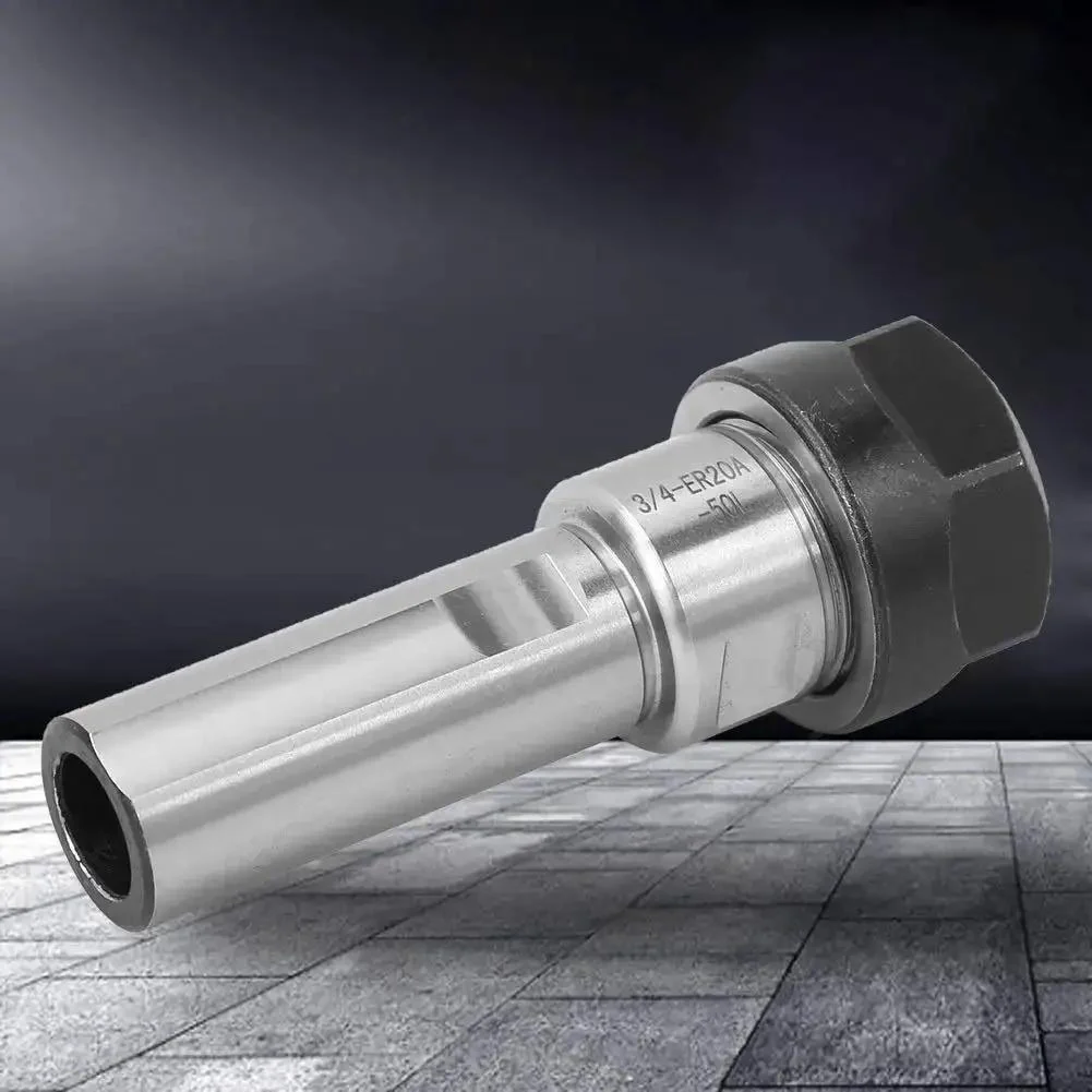 Long Reach CNC Milling Tool Extension Holder With Three Quarters Inch Shank 50mm ER20A-50L For Deep Hole Machining Straight Shank Spring Collet Rod Holder Beefy Durable High Hardness Construction - Image 8