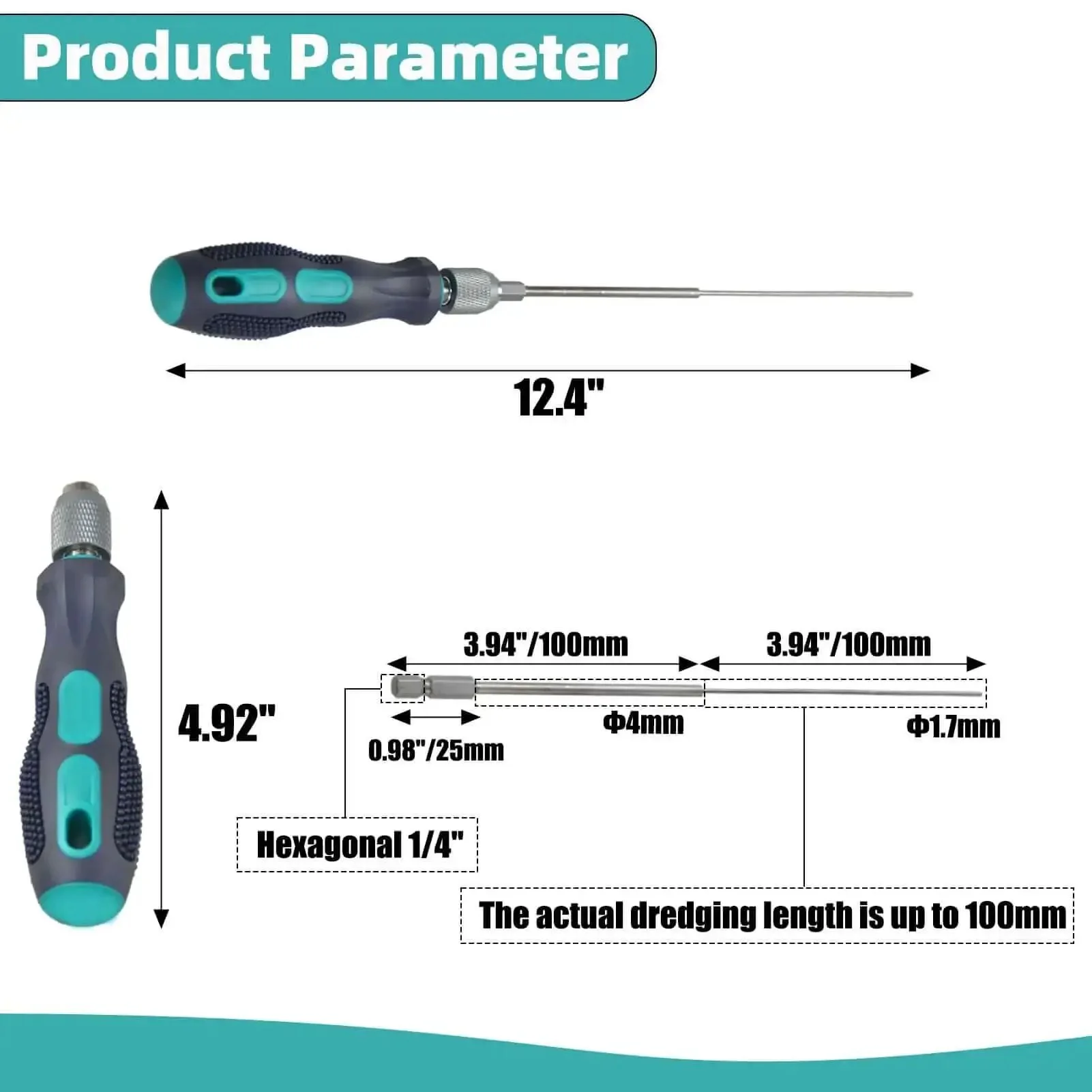 Long Reach Nozzle Poking Tool For 1.75mm 3D Printer Nozzles 200mm Extendable Needle With Anti Burn Handle 3D Printer Nozzle Cleaning Kit Removable Needle Reusable Grip Pro Grade S2 Alloy Steel For Fast Clog Relief - Image 6