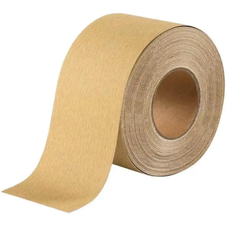 Longboard Sandpaper 220 Grit Two And Three Quarter Inch Wide By Twenty Yard PSA Roll Aluminum Oxide Self Adhesive Stickyback Pro Grade Continuous Sanding Sheet For Smooth Finishes