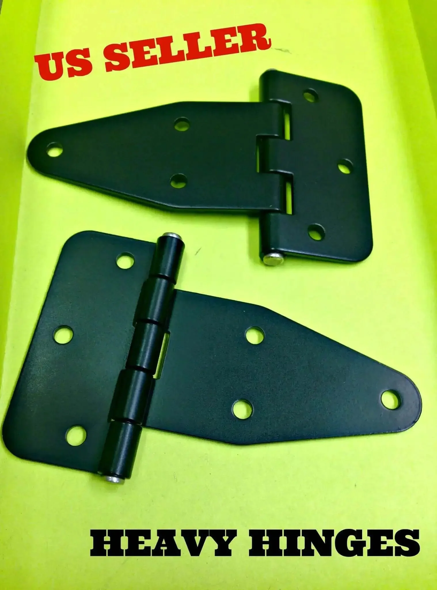 Lot Of 10 Flat Leaf Hinge Black For Heavy Doors Truck Cabinets 180 Degree Swing Hinge Heavy Duty Steel Construction For Generators Machinery Covers Electric Panels - Image 5