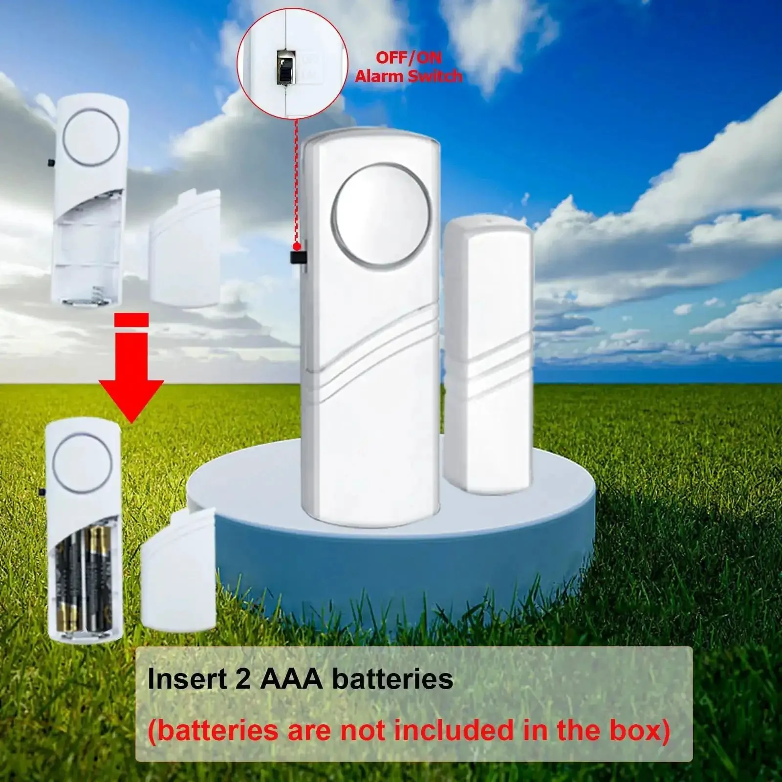 Loud Wireless Door And Window Alarm Pack Easy Install Magnetic Sensor Burglar Alarm System For Home Office Kids Safety And Pool Area 90dB Entry Alert 4 Pack - Image 6