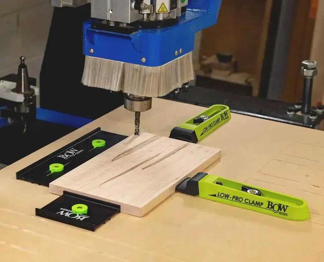 Low Profile Clamp Kit For CNC Machines MFT Tables Dog Tables T Track Tables And Work Benches Includes Hold Down Clamps Fences Interchangeable Tips And Hardware Built For Quick Solid Workholding - Image 6