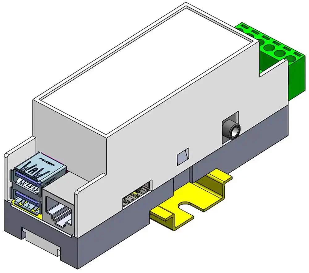 Low Profile DIN Rail Enclosure For Home Automation And PLC Switch Boxes, ABS Electrical Box With 35mm Rail Compatibility, Wall Or Rail Mount Clips, Ideal For Raspberry Pi, Arduino, BeagleBone, ODROID Projects - Image 5