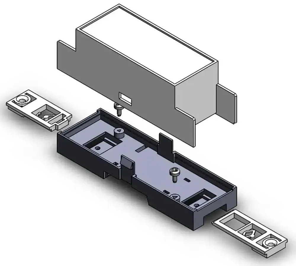 Low Profile DIN Rail Enclosure For Home Automation And PLC Switch Boxes, ABS Electrical Box With 35mm Rail Compatibility, Wall Or Rail Mount Clips, Ideal For Raspberry Pi, Arduino, BeagleBone, ODROID Projects - Image 9