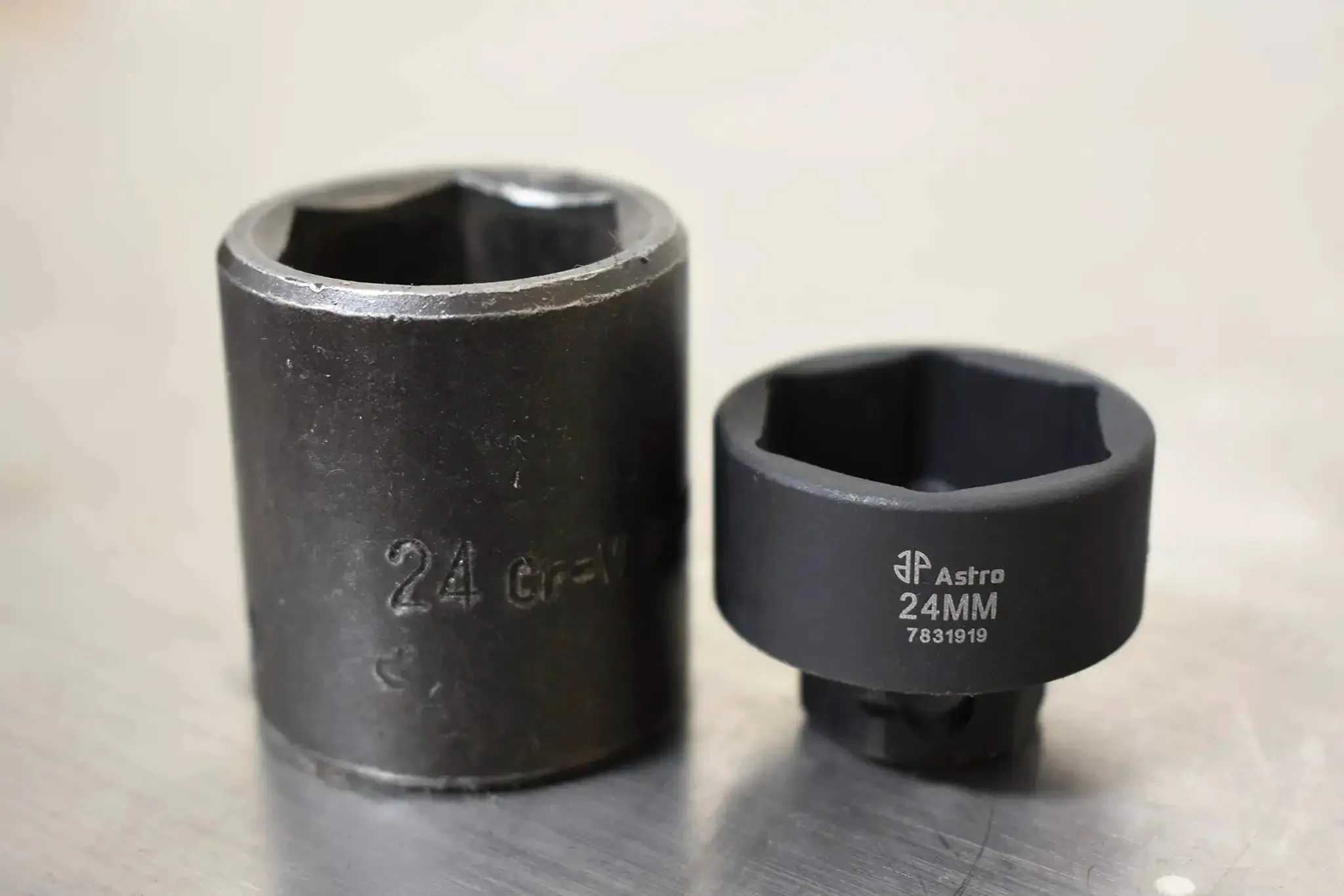 Low Profile Nano Impact Socket Set, Three Eighths Inch Drive, Nineteen Piece, Six To Twenty Four Millimeter Range, Short Stubby Sockets With Seventeen Millimeter Outside Hex, Forged CRMO, No Skips For Tight Access - Image 5