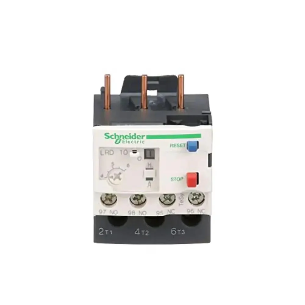 LRD10 TeSys D Class 10 Overload Relay For Single-Phase Systems, Sensitive Trip Range 4 To 6A, Panel-Ready Screw Clamp Terminals, IEC Contactor Compatible, Heavy-Duty Industrial Grade Control Relay - Image 4