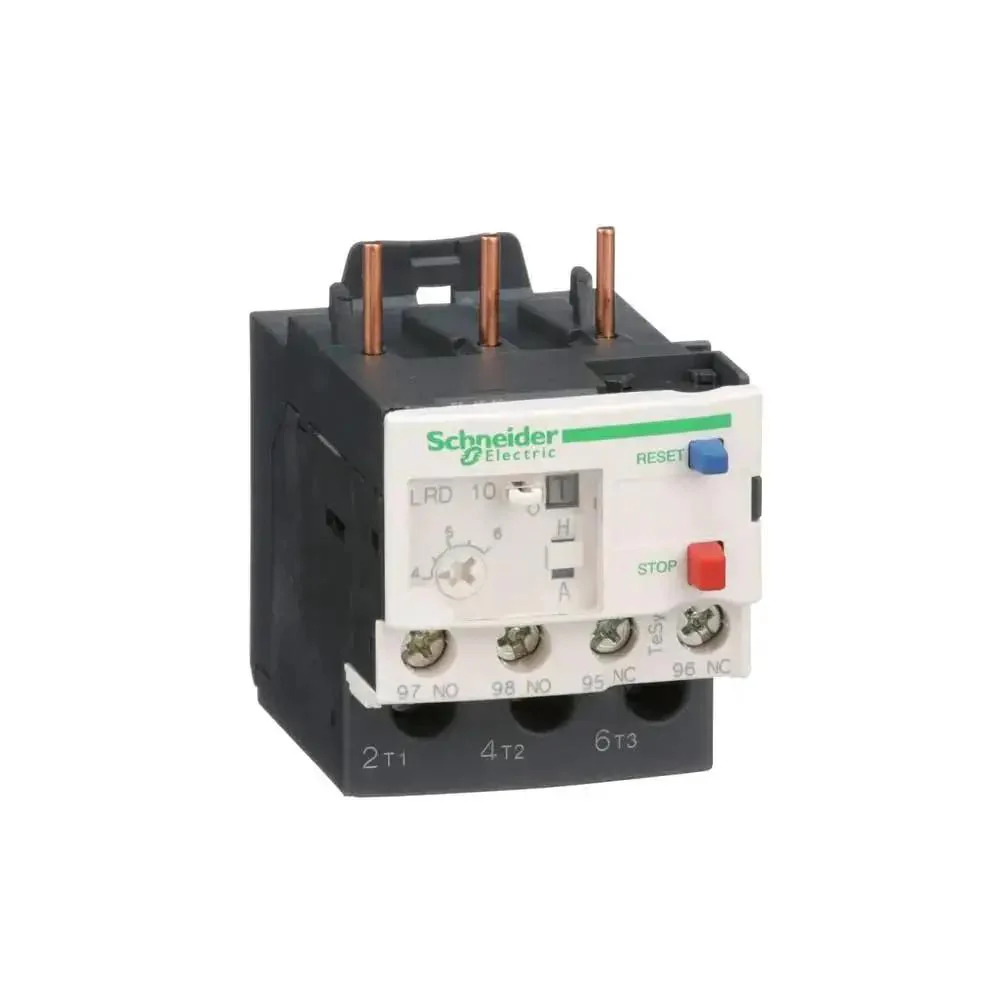 LRD10 TeSys D Class 10 Overload Relay For Single-Phase Systems, Sensitive Trip Range 4 To 6A, Panel-Ready Screw Clamp Terminals, IEC Contactor Compatible, Heavy-Duty Industrial Grade Control Relay - Image 6