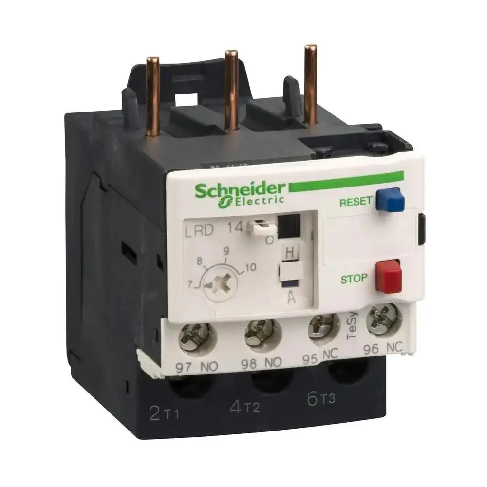 LRD10 TeSys D Class 10 Overload Relay For Single-Phase Systems, Sensitive Trip Range 4 To 6A, Panel-Ready Screw Clamp Terminals, IEC Contactor Compatible, Heavy-Duty Industrial Grade Control Relay - Image 7
