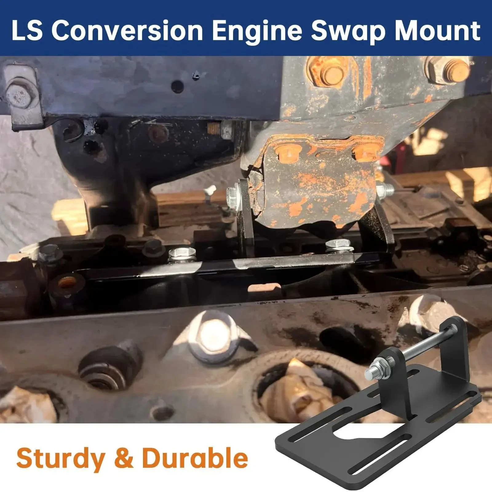 LS Swap Engine Mounts For 1973 1998 Old School Square Body Chevy GMC Trucks 2WD 4WD Adjustable Motor Brackets For C10 CK 1500 2500 3500 With 4L60E 4L65E TH350 TH400 TH700R4 4L80 Transmissions - Image 5