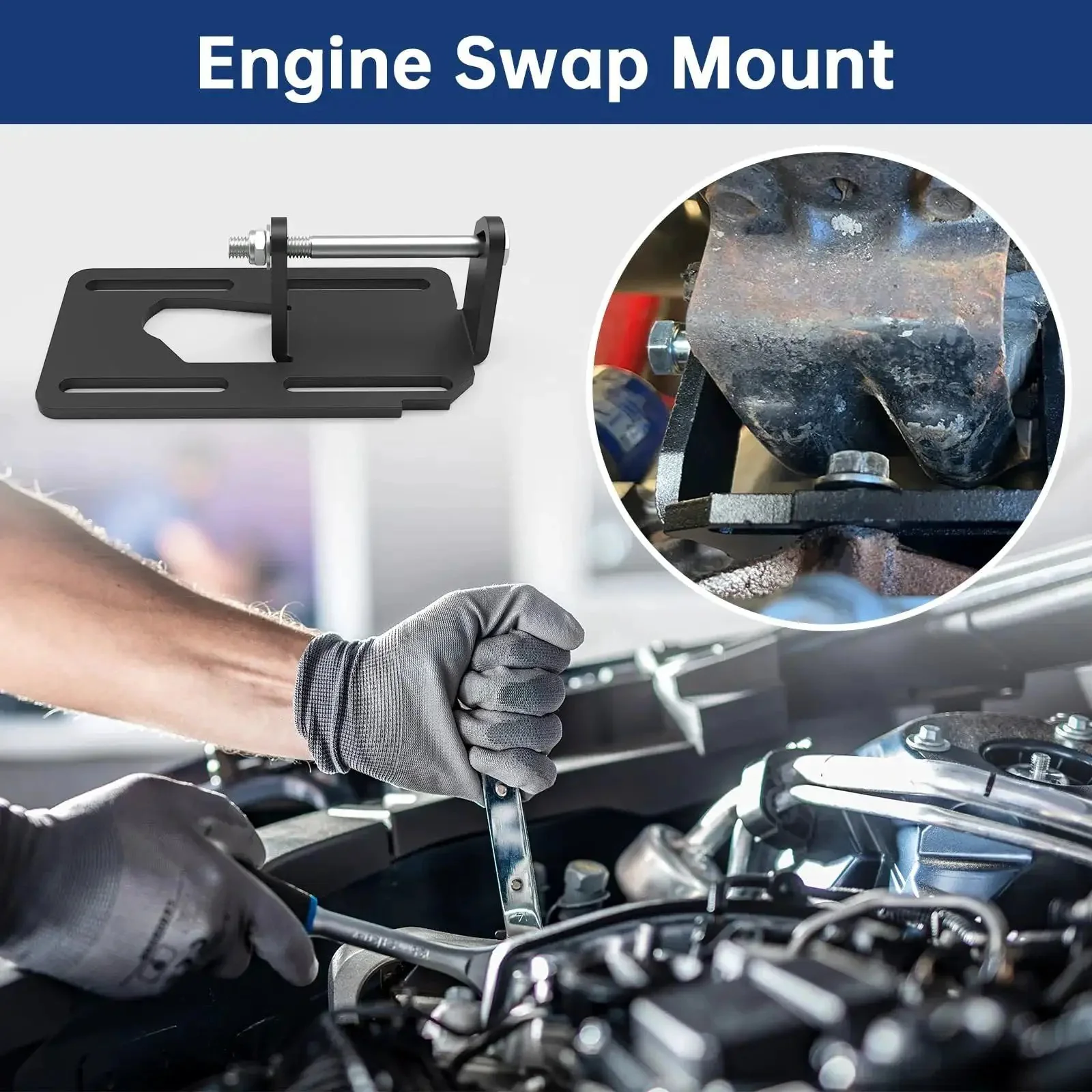 LS Swap Engine Mounts For 1973 1998 Old School Square Body Chevy GMC Trucks 2WD 4WD Adjustable Motor Brackets For C10 CK 1500 2500 3500 With 4L60E 4L65E TH350 TH400 TH700R4 4L80 Transmissions - Image 7