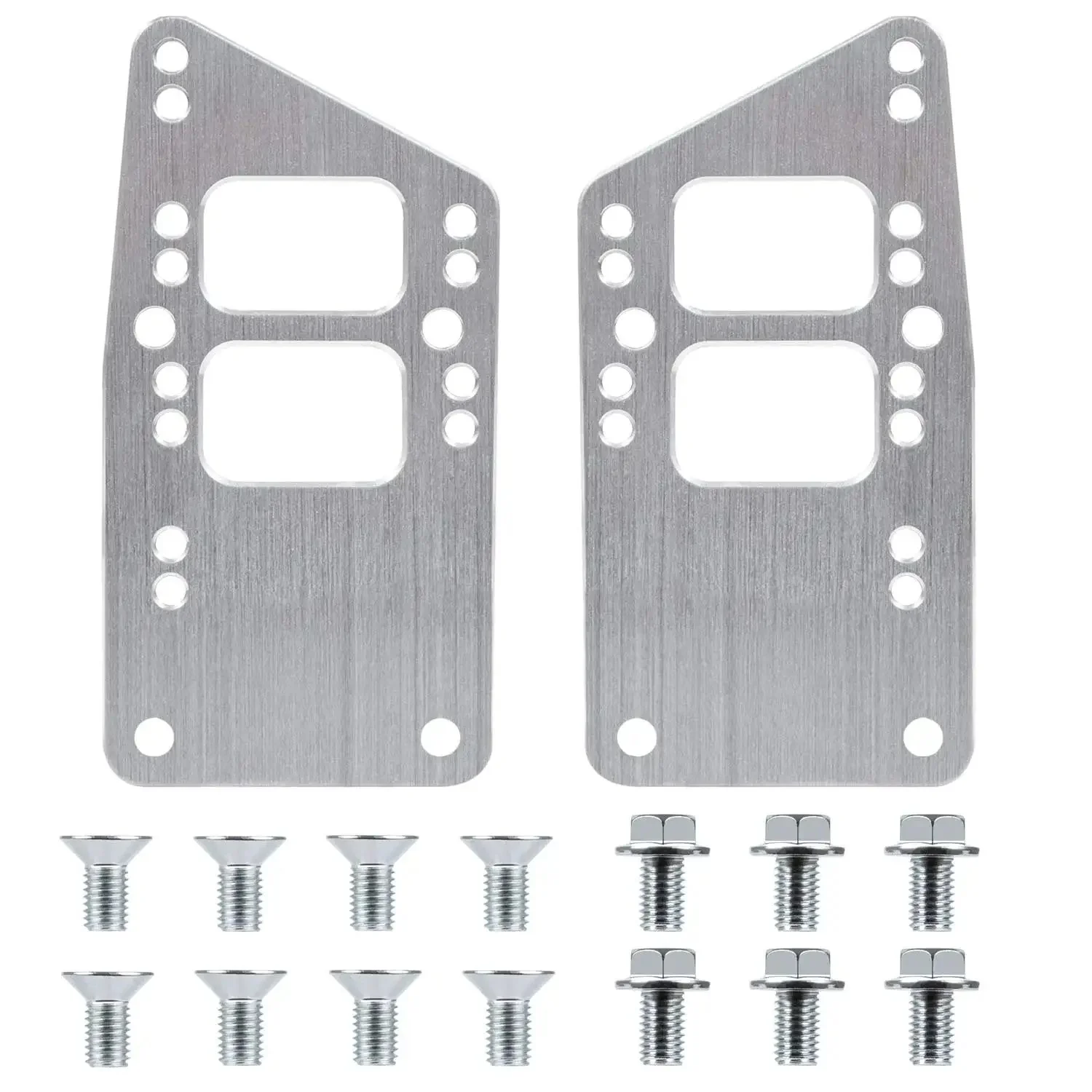 LS Swap Motor Mounts Adapter Plates Universal Swap Bracket For Small Block To LS Engine Conversion Adjustable Fit For LS1 LS3 LS2 LQ4 LQ9 LS6 L92 L99 L33 LR4 Billet Aluminum Vehicle To LS Engine Bolt In Mount Kit - Image 3