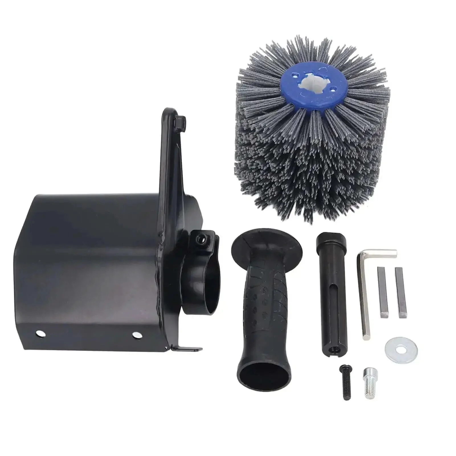 M10 Handheld Burnishing And Polishing Tool For Metal Workpieces, Fast Grinding, Polishing And Fine Burnish On Stainless Steel, Aluminum, Plastic And Wood, Multi Material Attachment For Angle Grinder To Get Pro Level Shine - Image 5