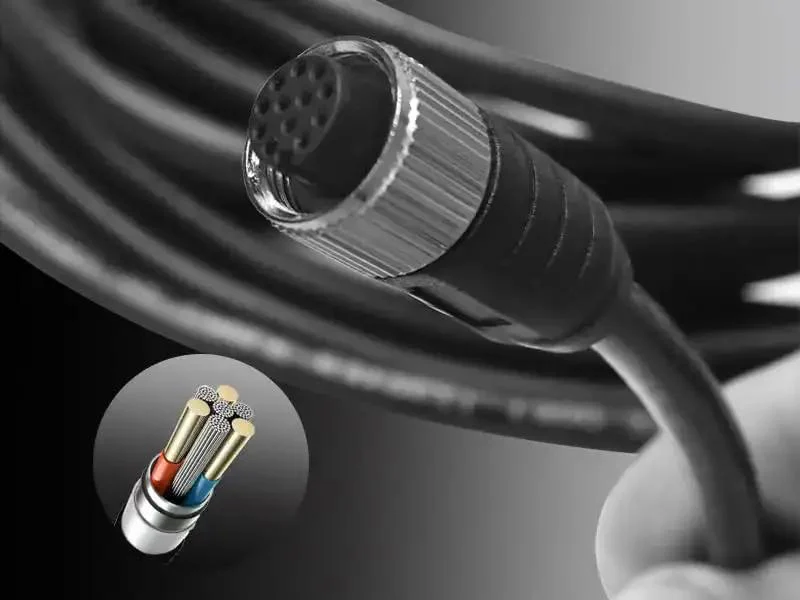 M12 12 Pin A Code Connector Cable Male To Female IP67 Waterproof Industrial Extension Wire 30V 1.5A For Sensors Actuators Cameras Barcode Readers Industrial Ethernet Fieldbus - Image 4