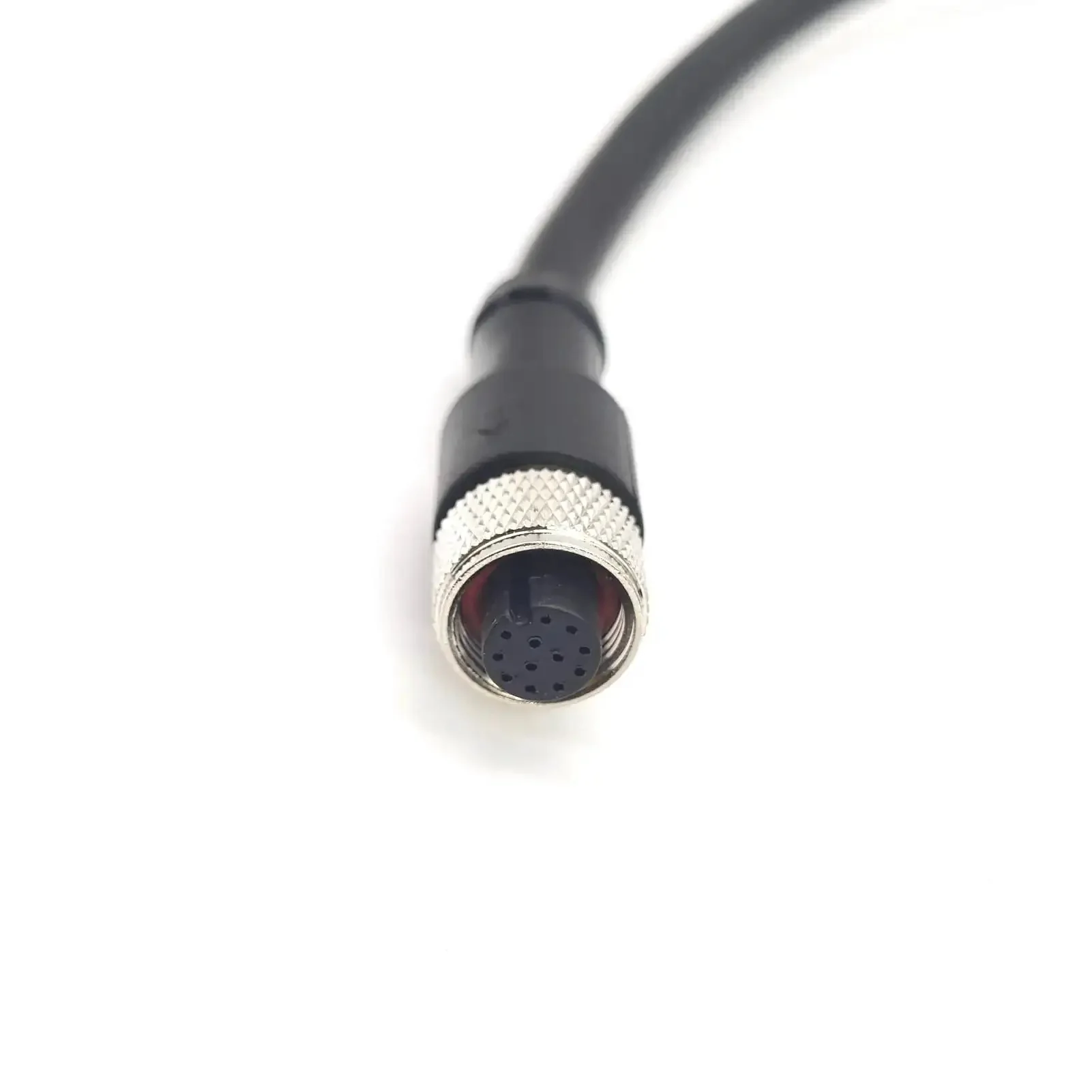 M12 12 Pin Female Connector Cable A Code Straight Profibus Fieldbus Sensor Wire IP67 Waterproof 1 Meter Length AWG26 30V 1.5A Rugged Industrial Molded Cable For Field Wiring And Sensor Install - Image 2